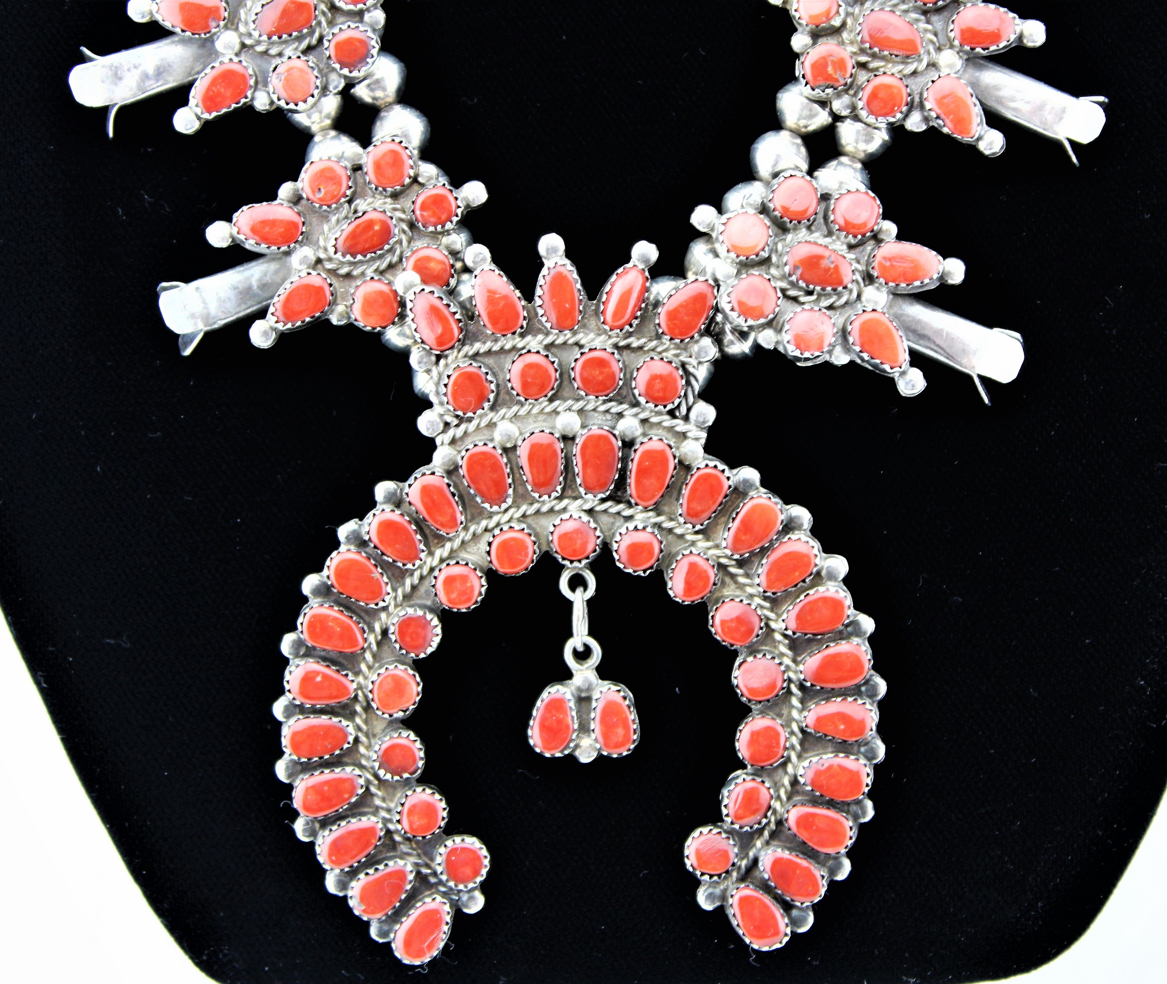 Zuni Coral Jewelry Suite