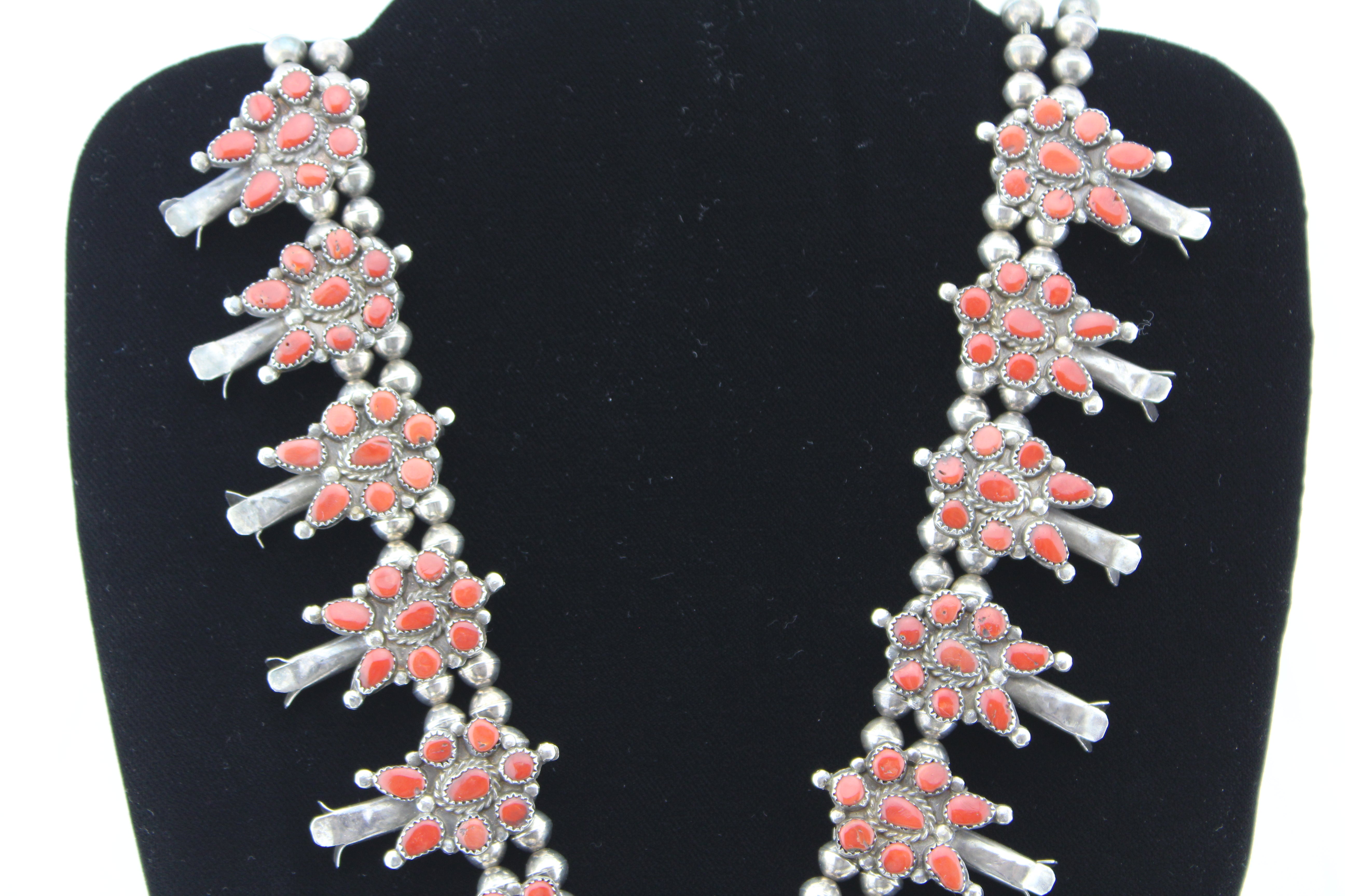 Zuni Coral Jewelry Suite