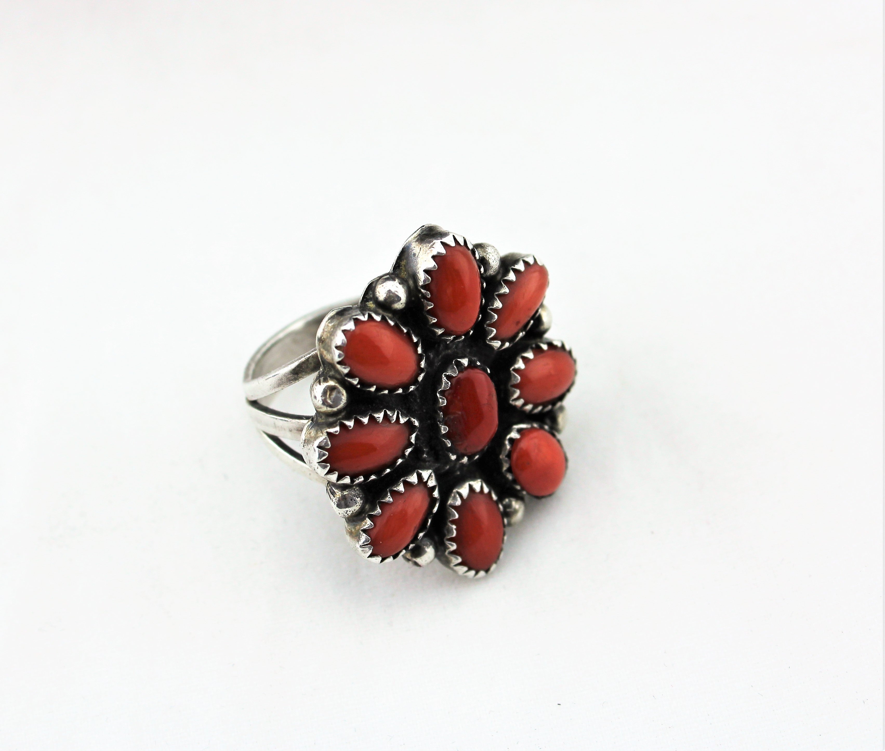 Zuni Coral Jewelry Suite