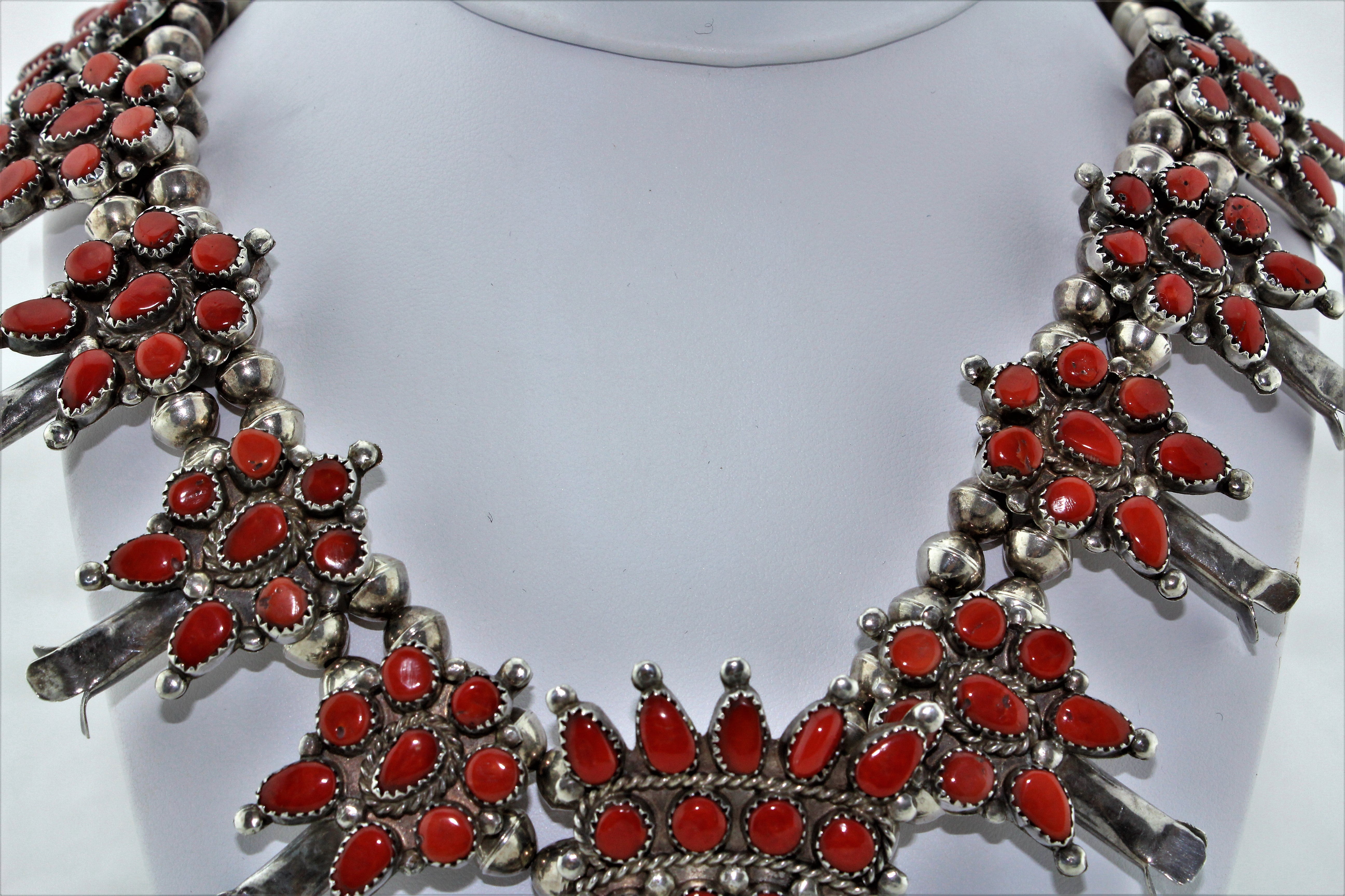 Zuni Coral Jewelry Suite