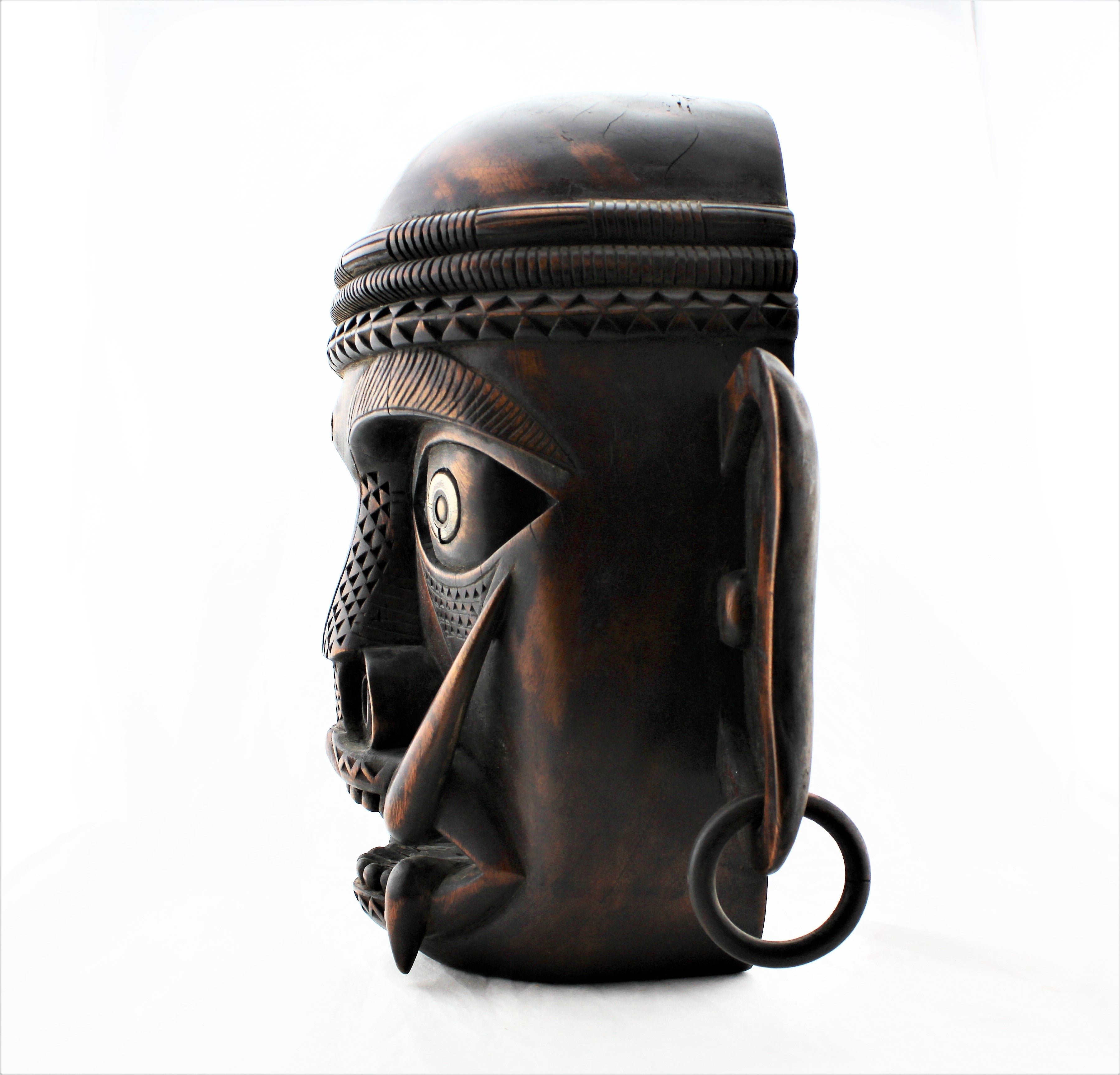 Vintage Carved Wood Mask