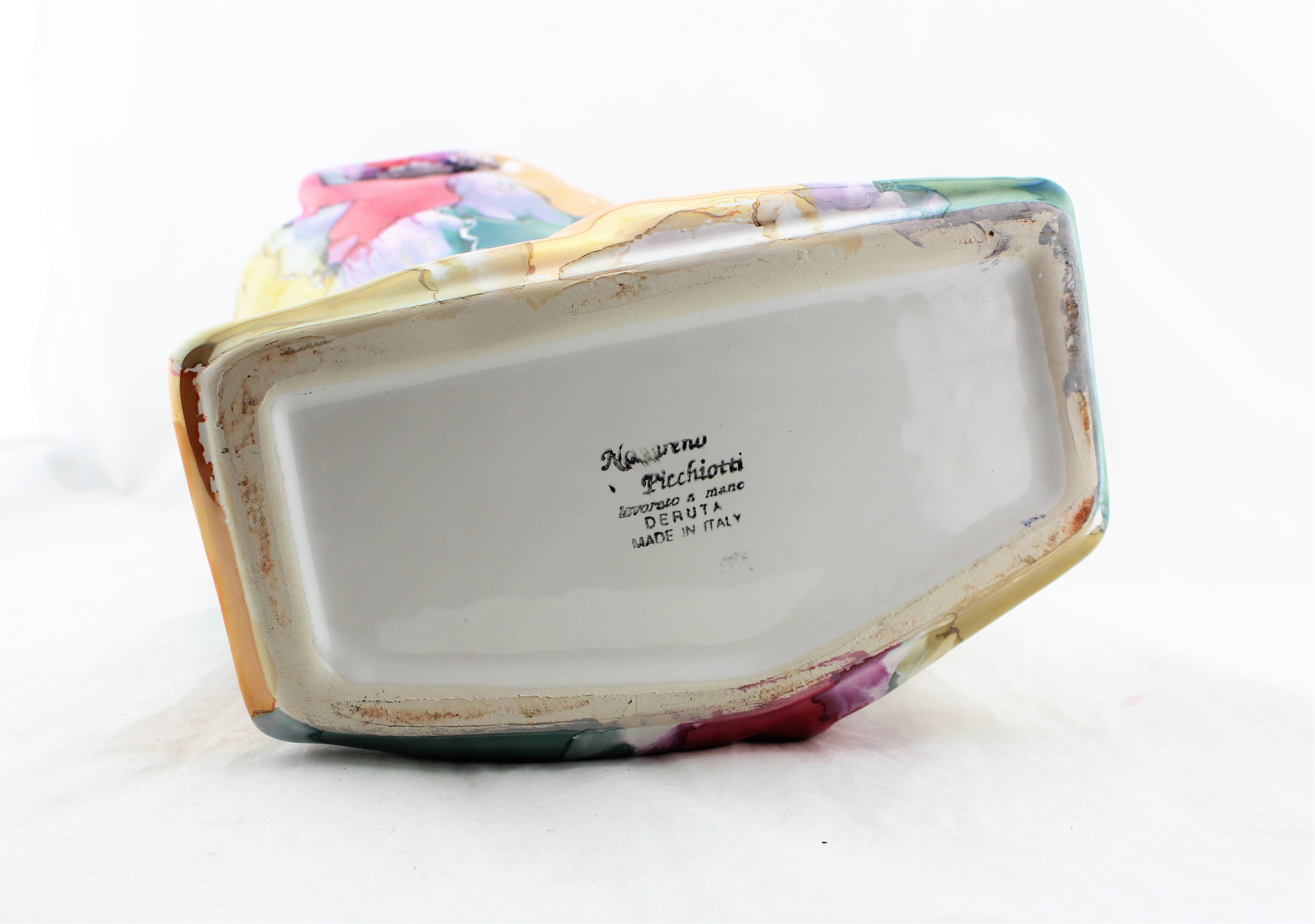 Italian Porcelain Handbag Vase