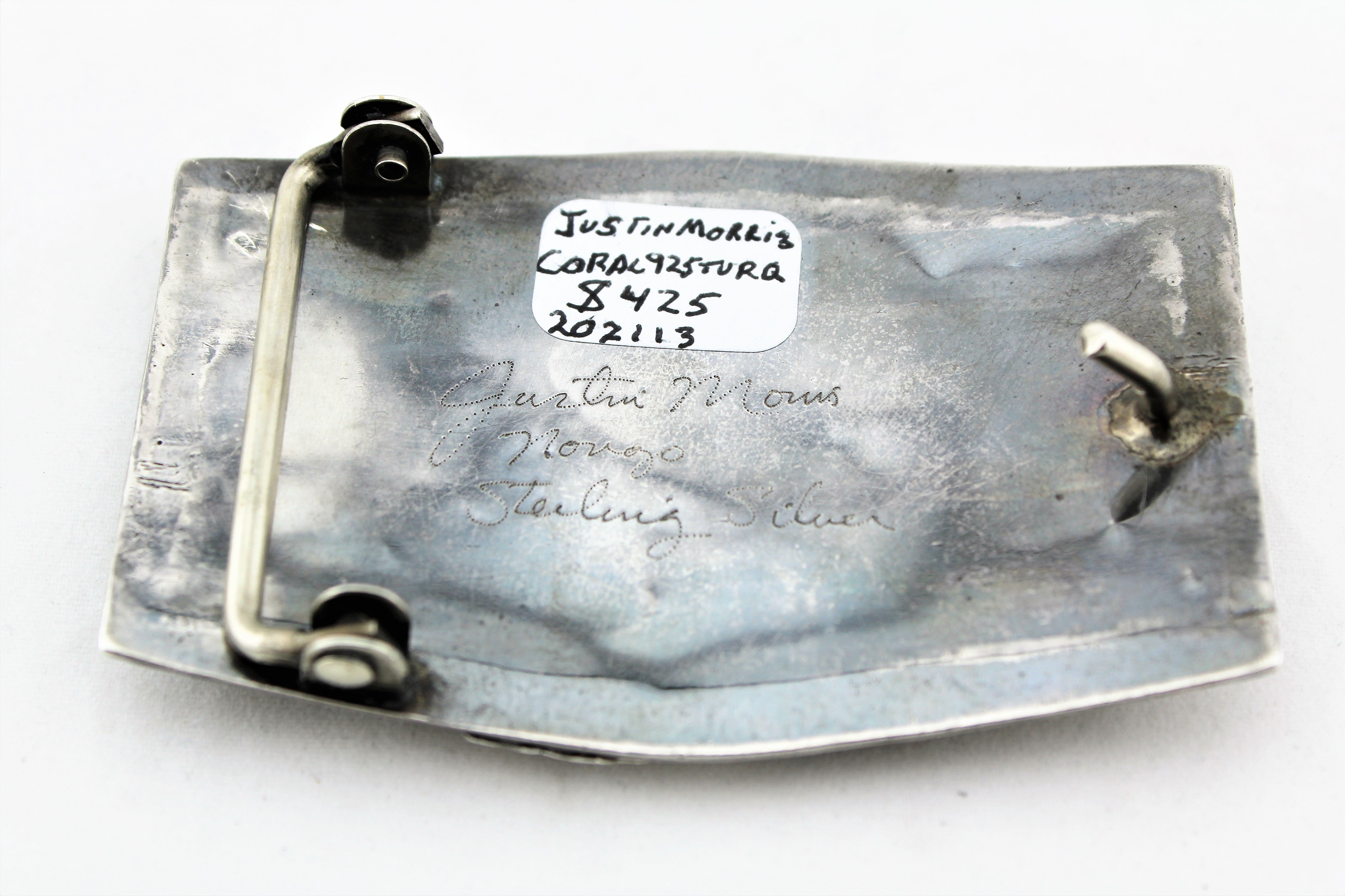 Justin Morris Navajo Belt Buckle