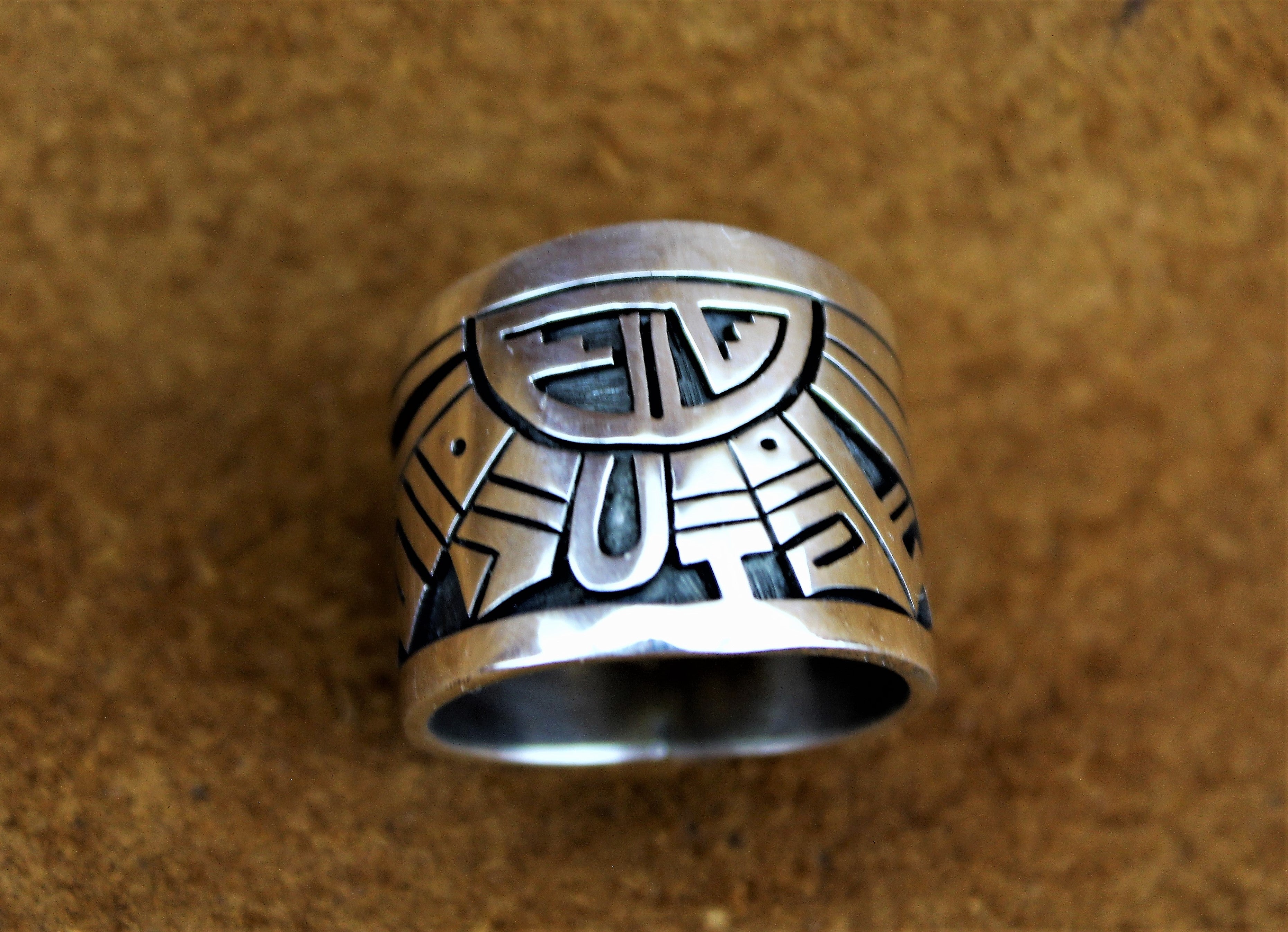 Berra Tawahongva Sun and Clouds Sterling Ring