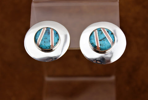 Abraham Begay Round Earrings