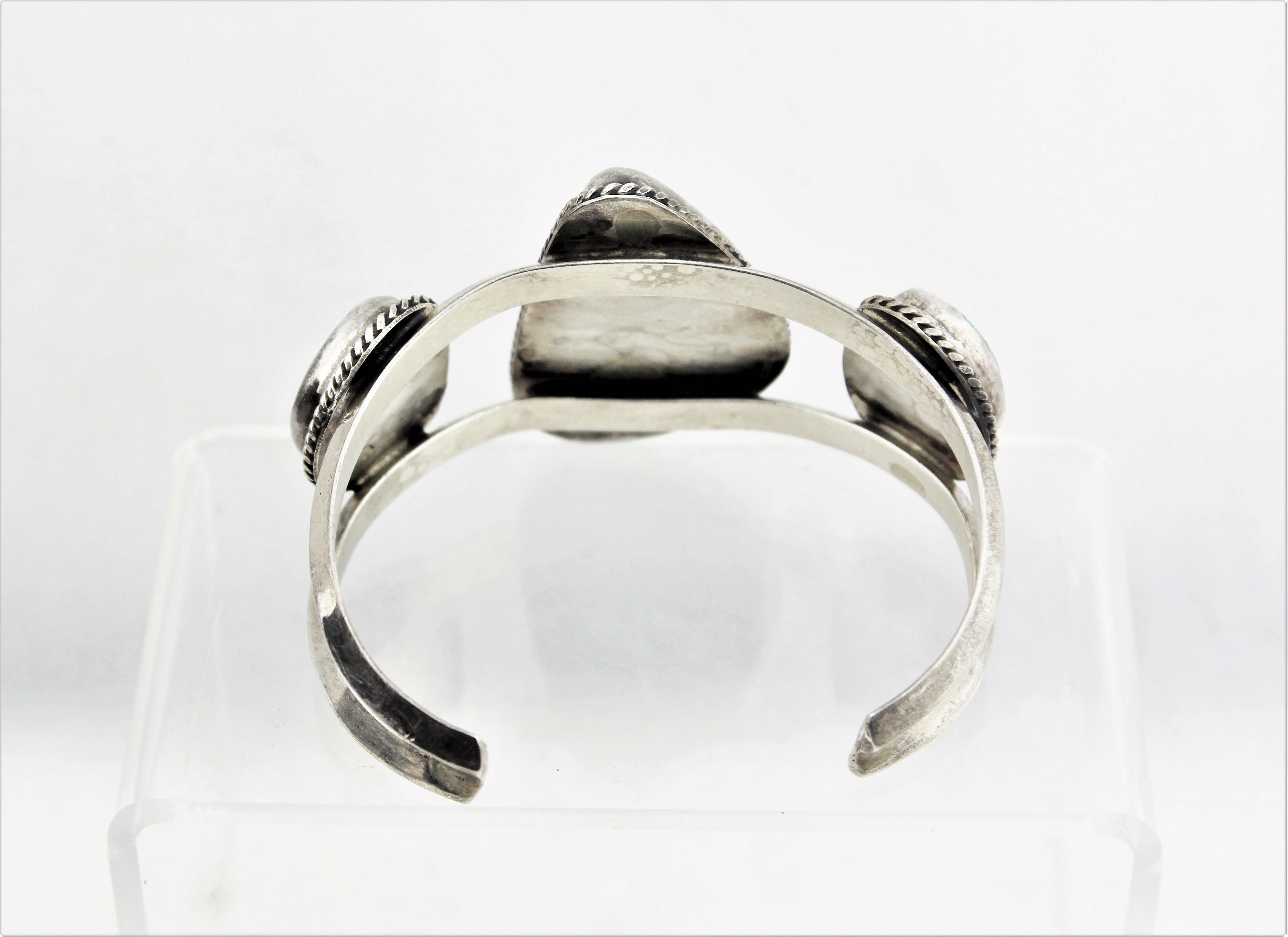 Native American Sterling Silver Turquoise Bracelet