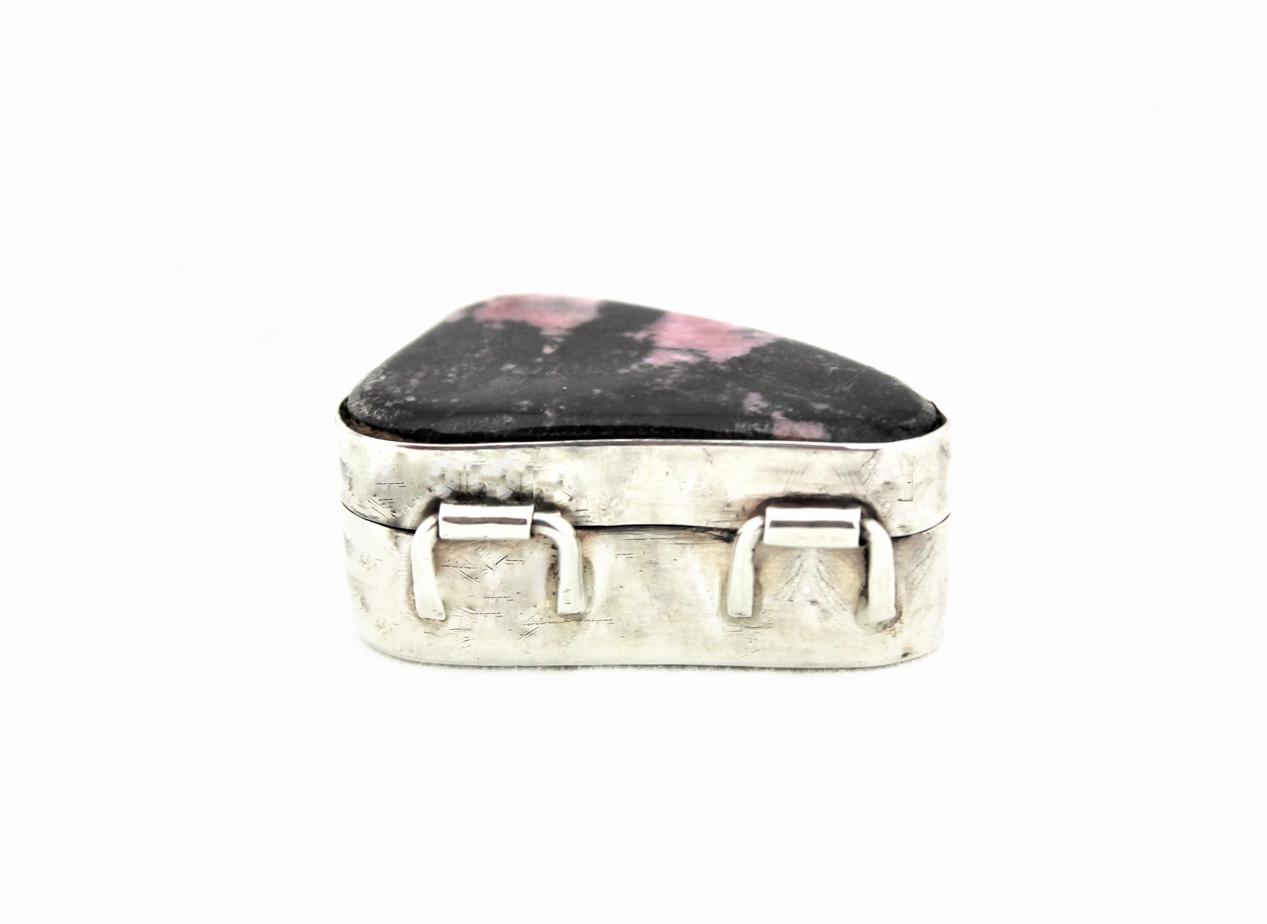 Silver Rhodochrosite Box
