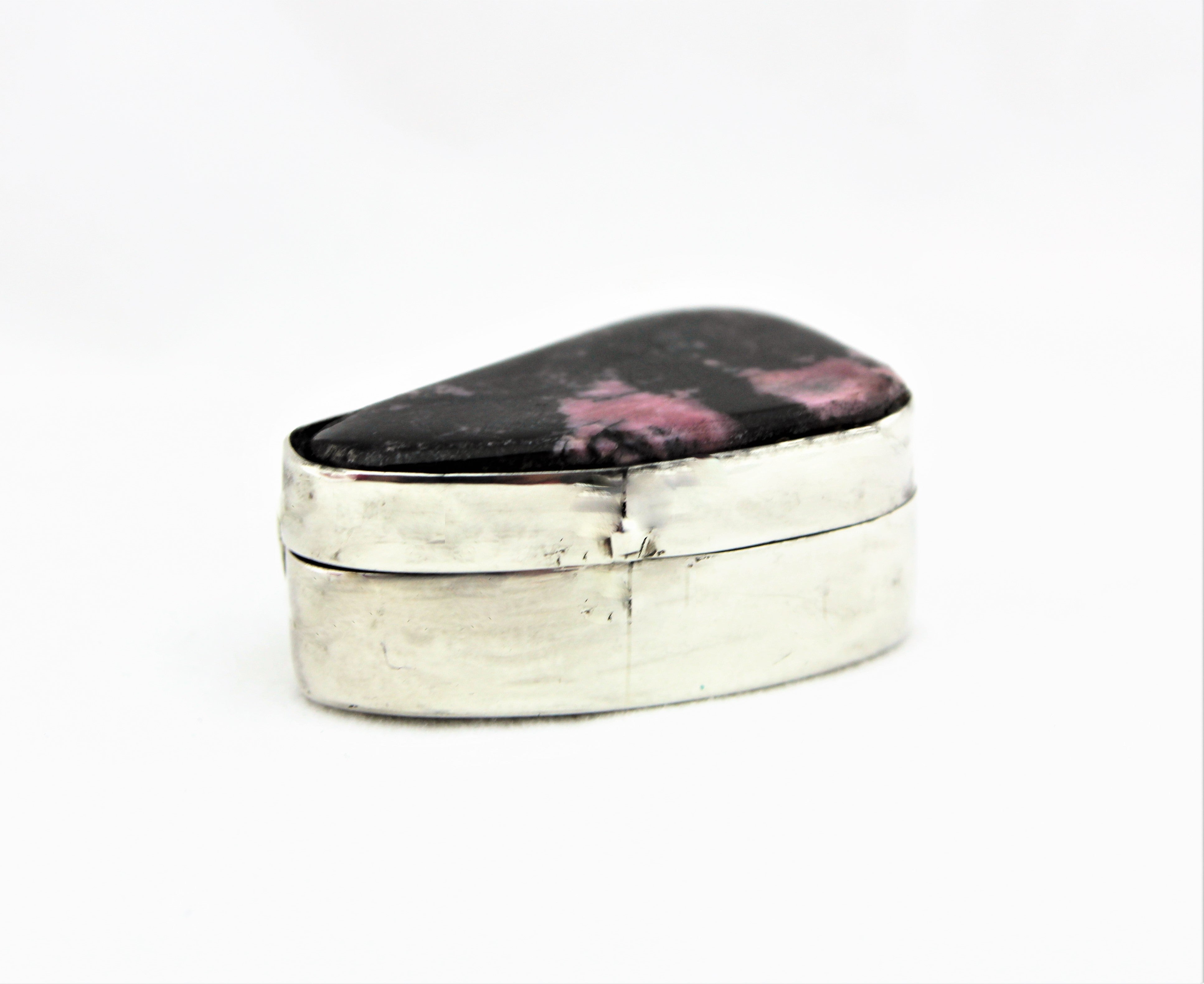 Silver Rhodochrosite Box