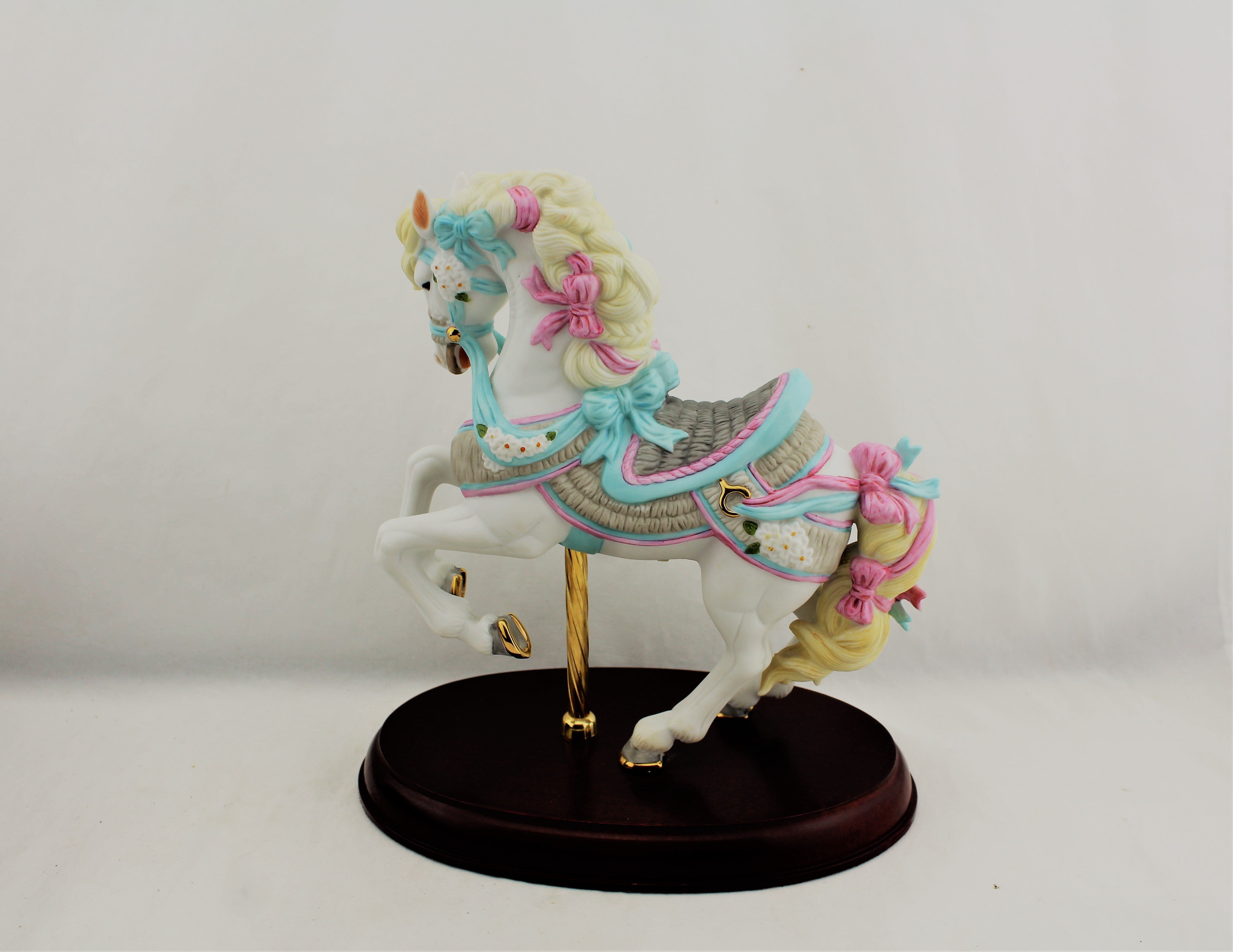 1990 Lenox Bisque Porcelain Carousel Horse