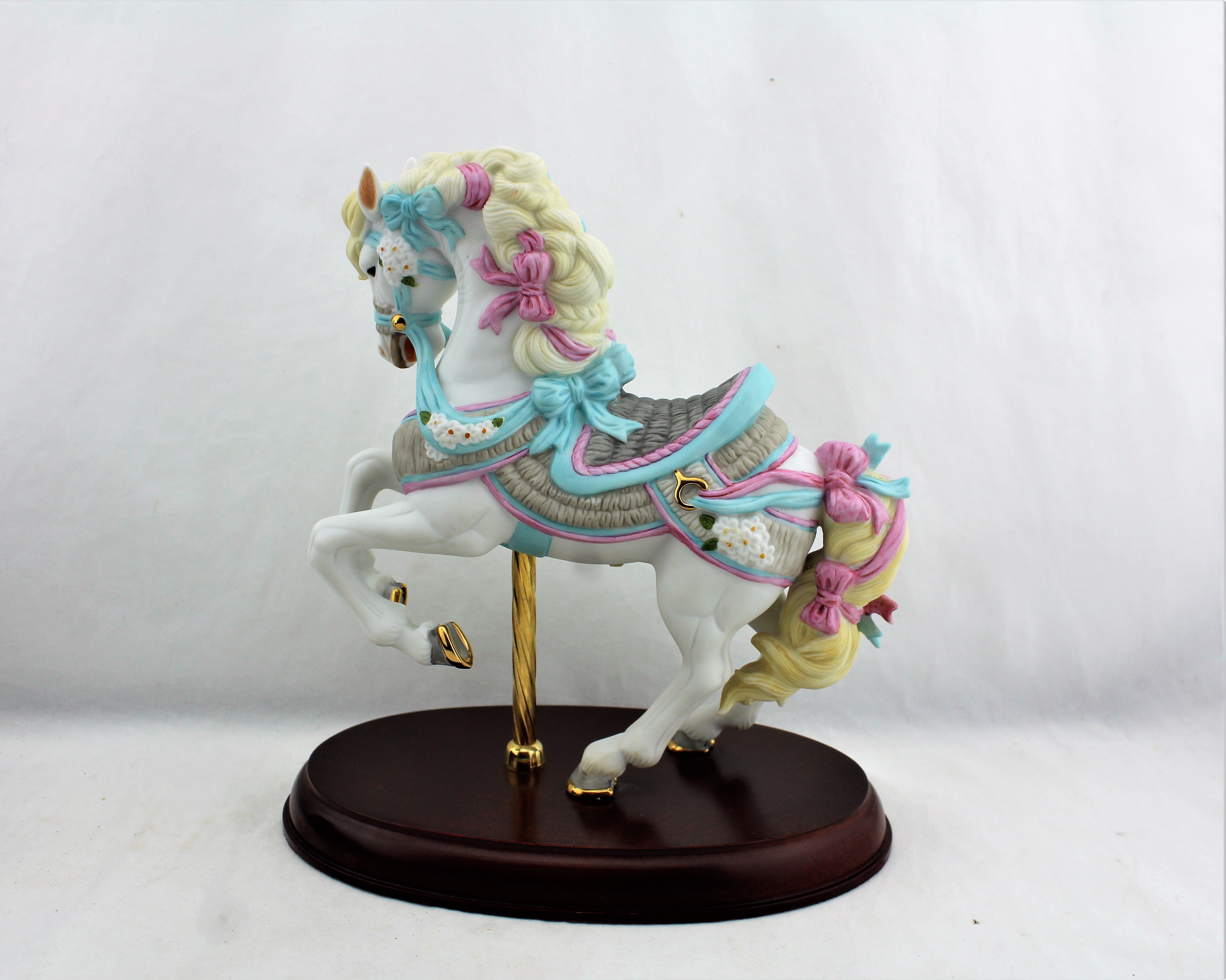 1990 Lenox Bisque Porcelain Carousel Horse