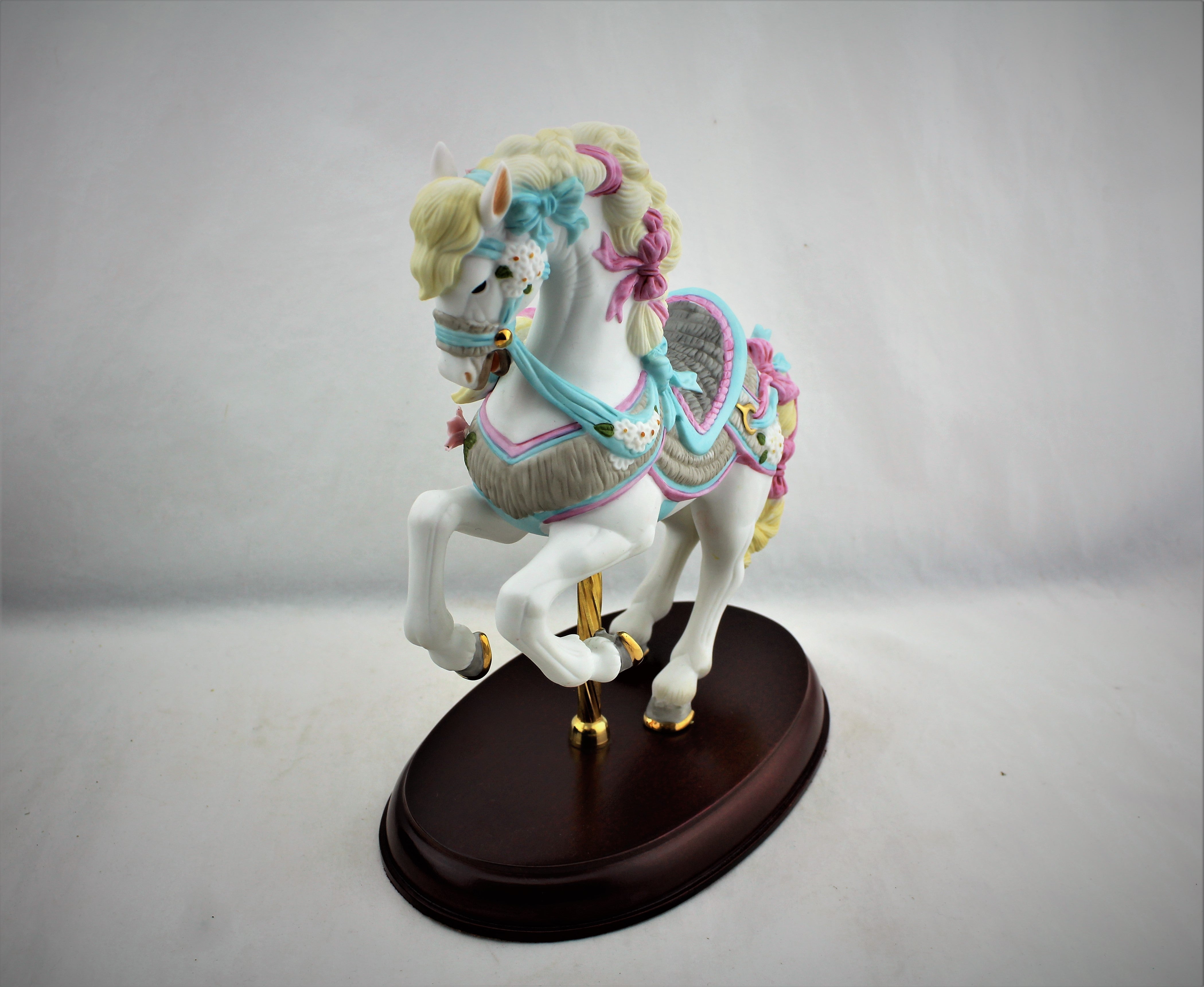 1990 Lenox Bisque Porcelain Carousel Horse