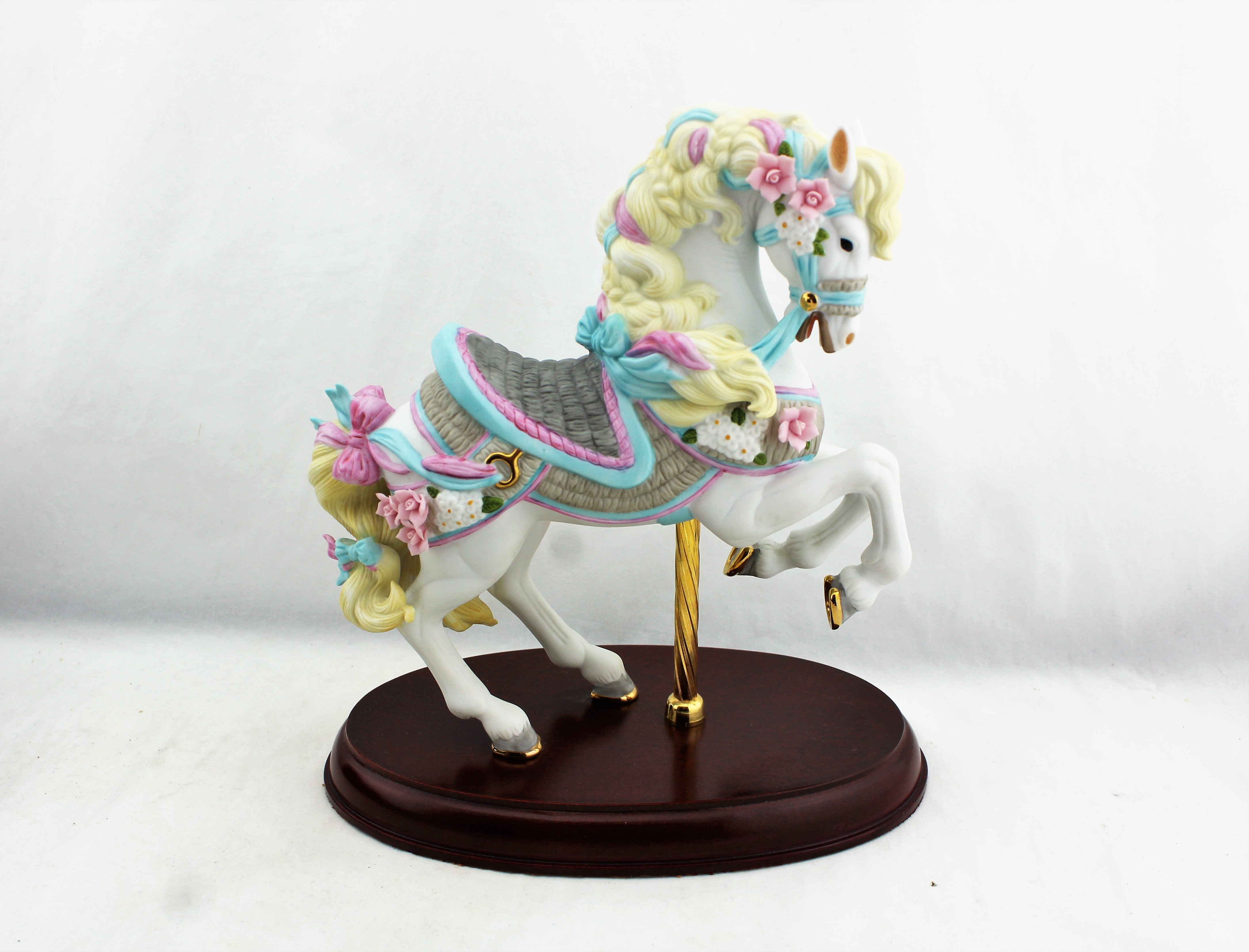 1990 Lenox Bisque Porcelain Carousel Horse