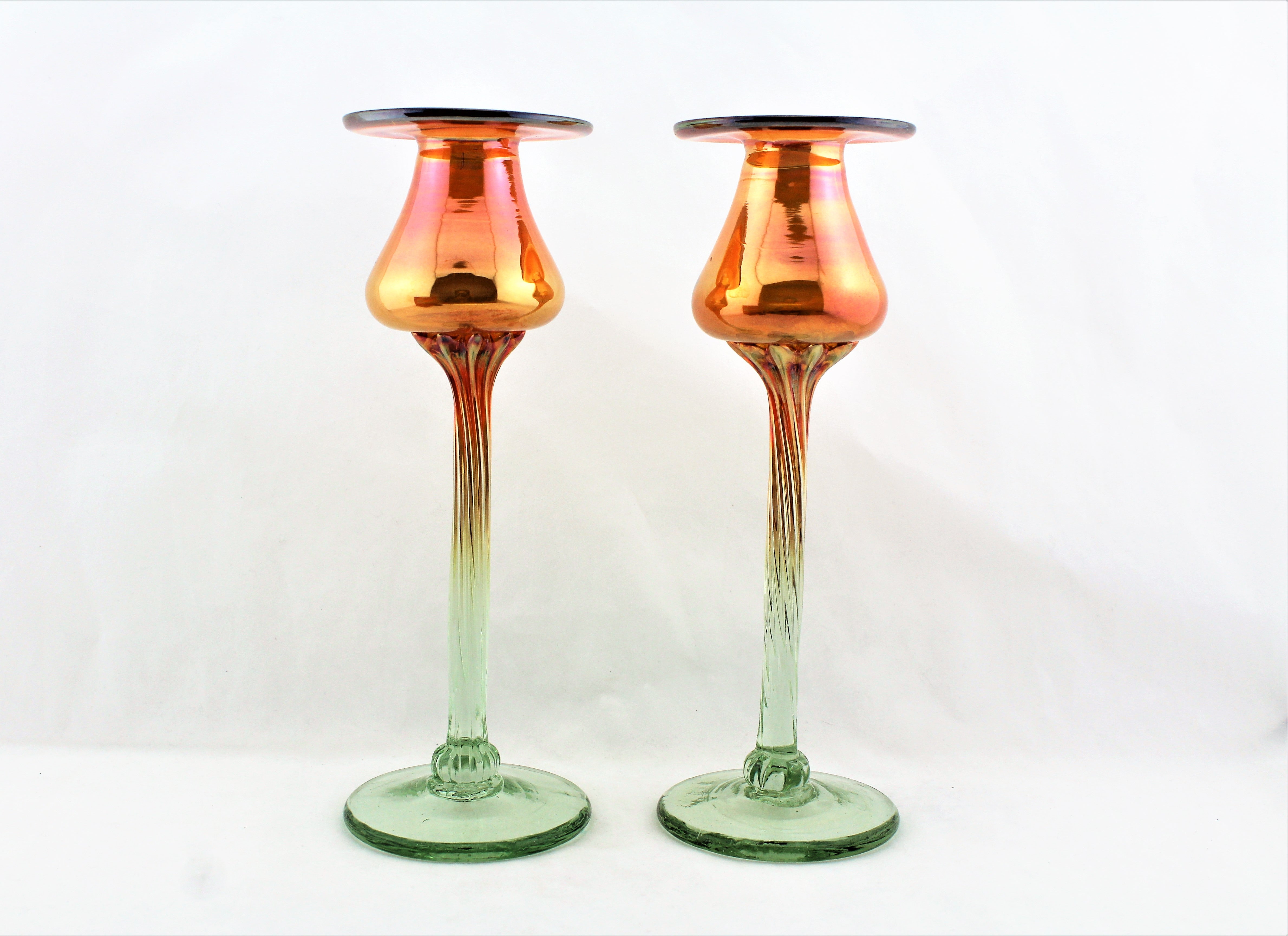 Hand Blown Stemware Candleholders