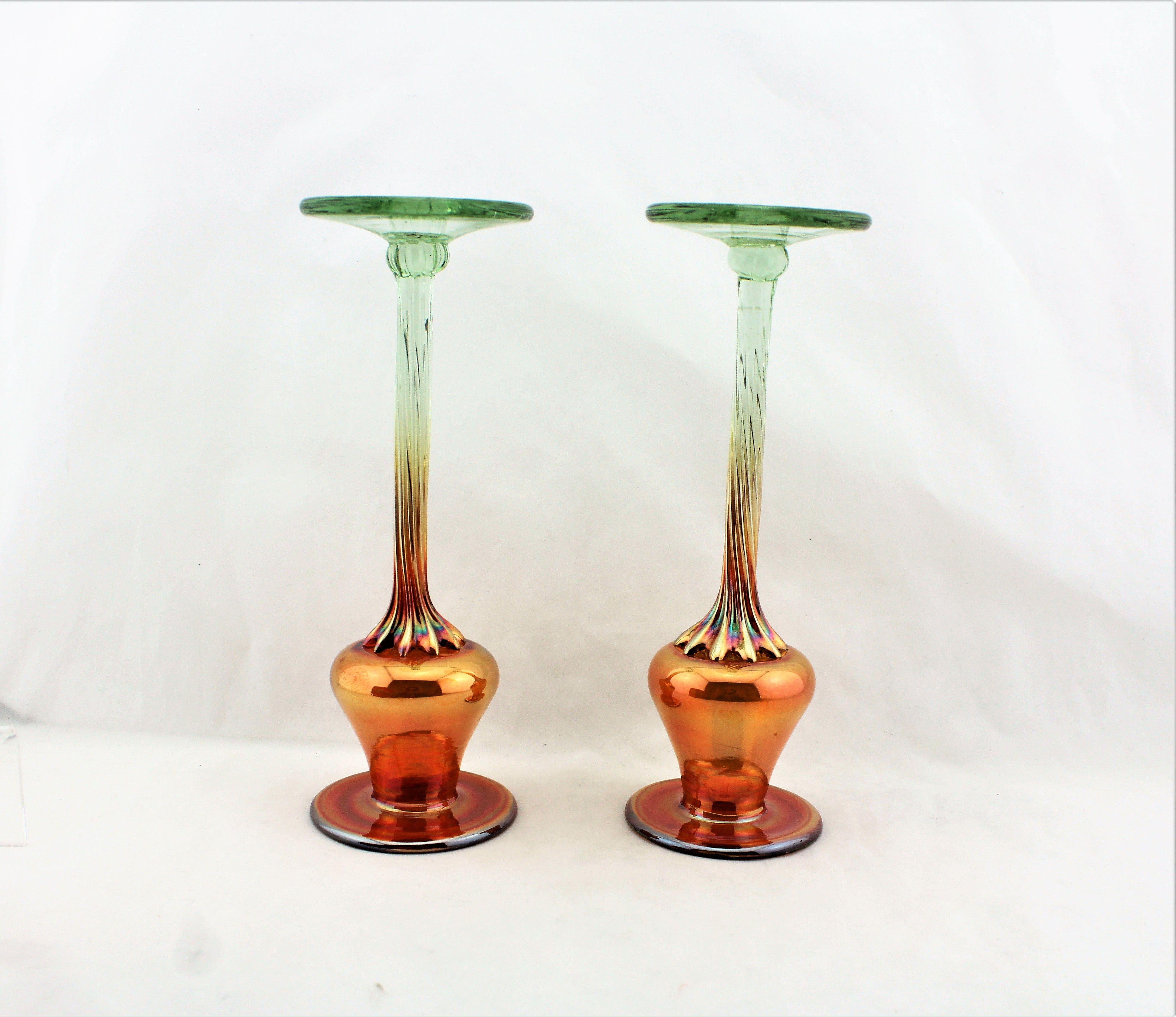 Hand Blown Stemware Candleholders