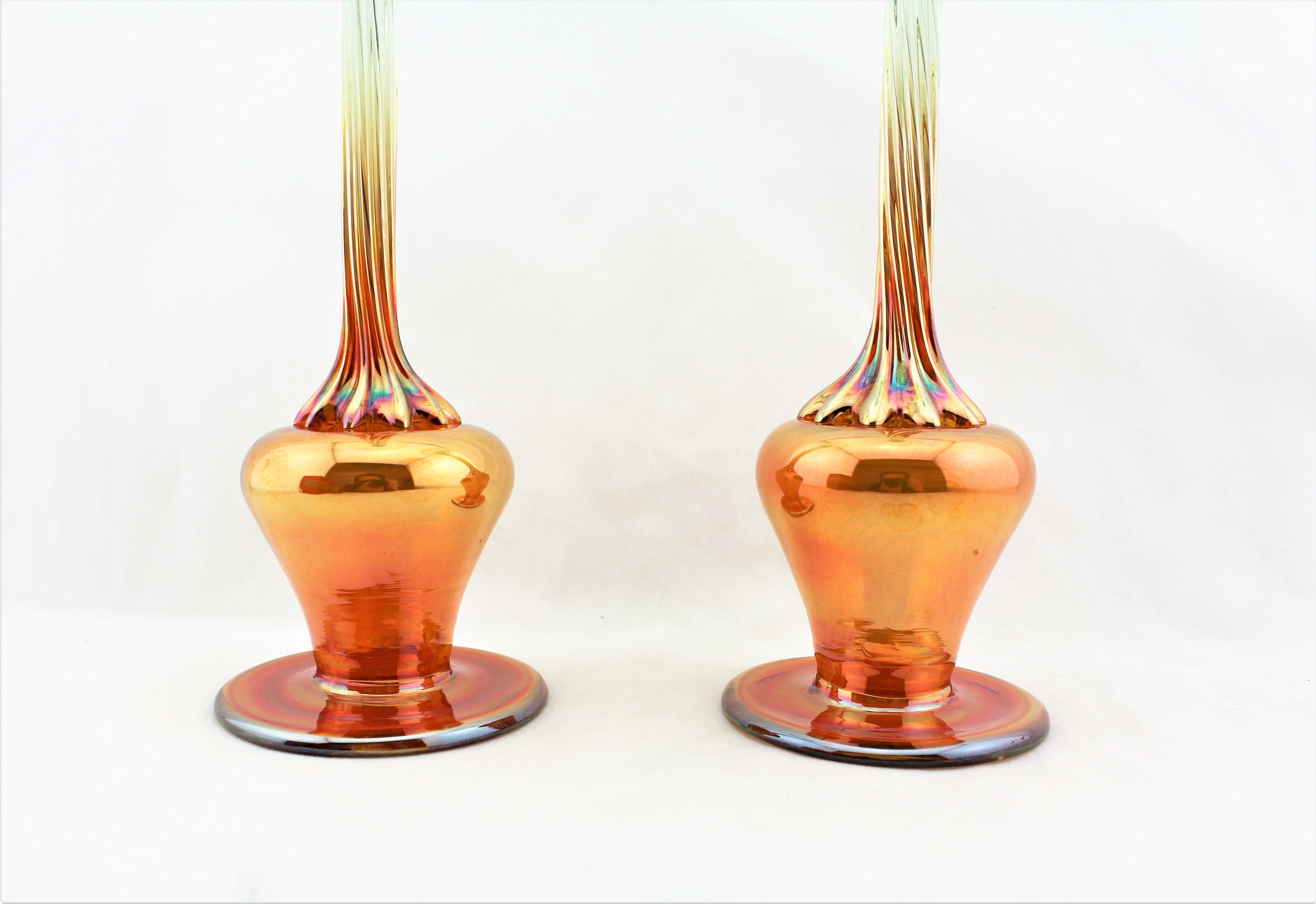 Hand Blown Stemware Candleholders