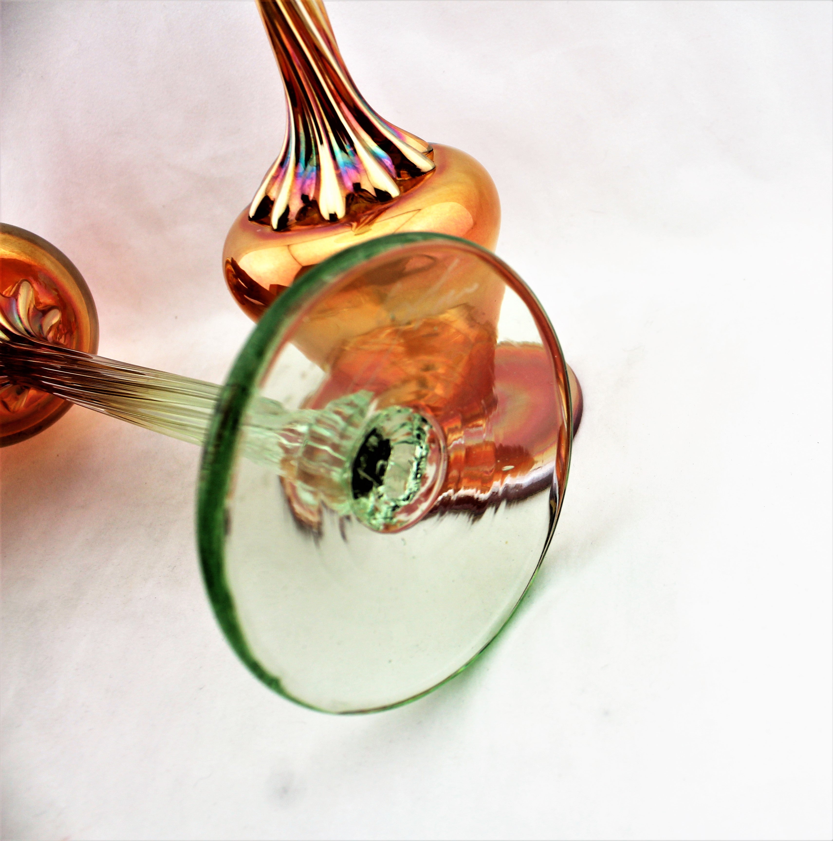 Hand Blown Stemware Candleholders