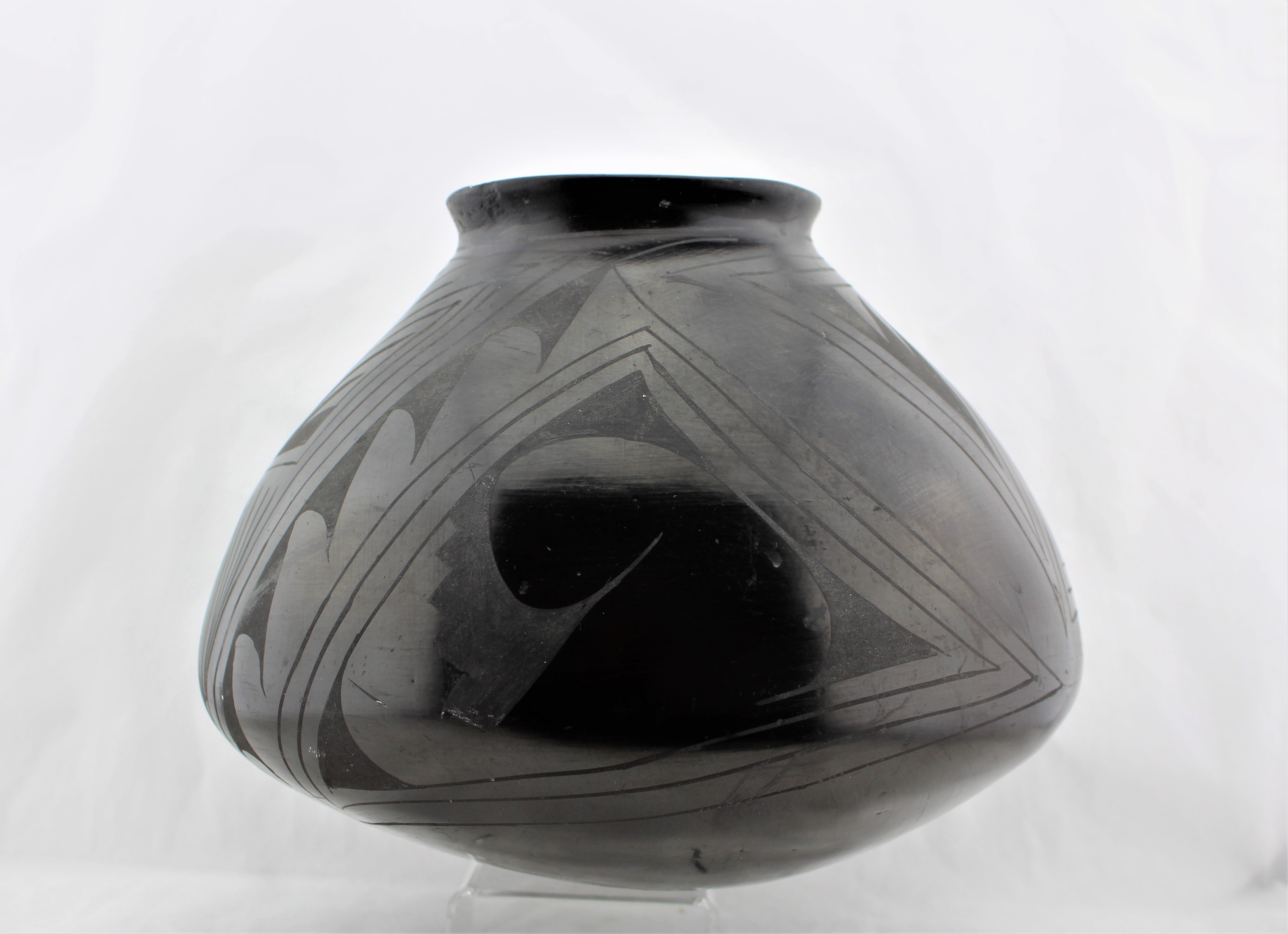 Southwest Blackware Pottery Jar