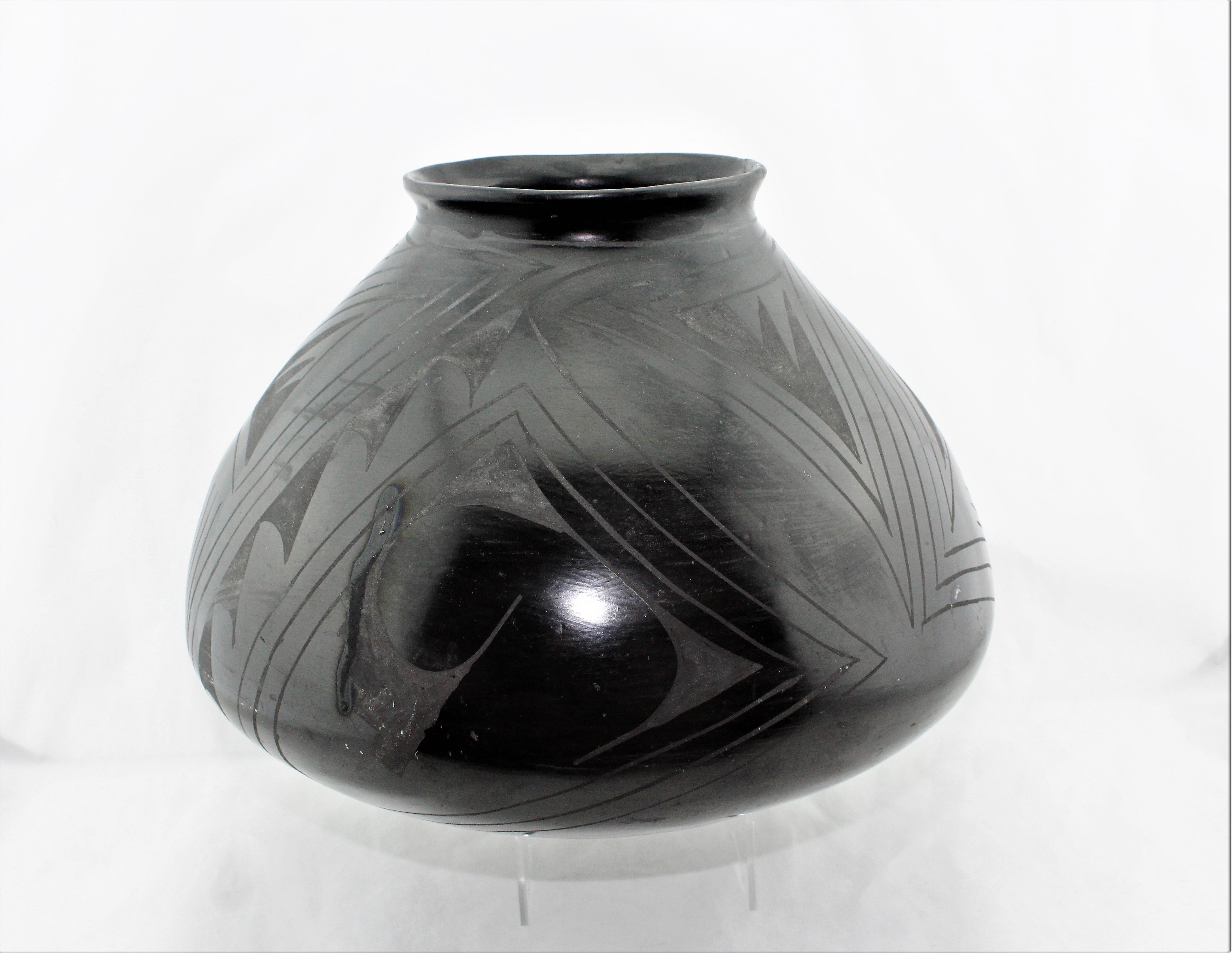 Southwest Blackware Pottery Jar