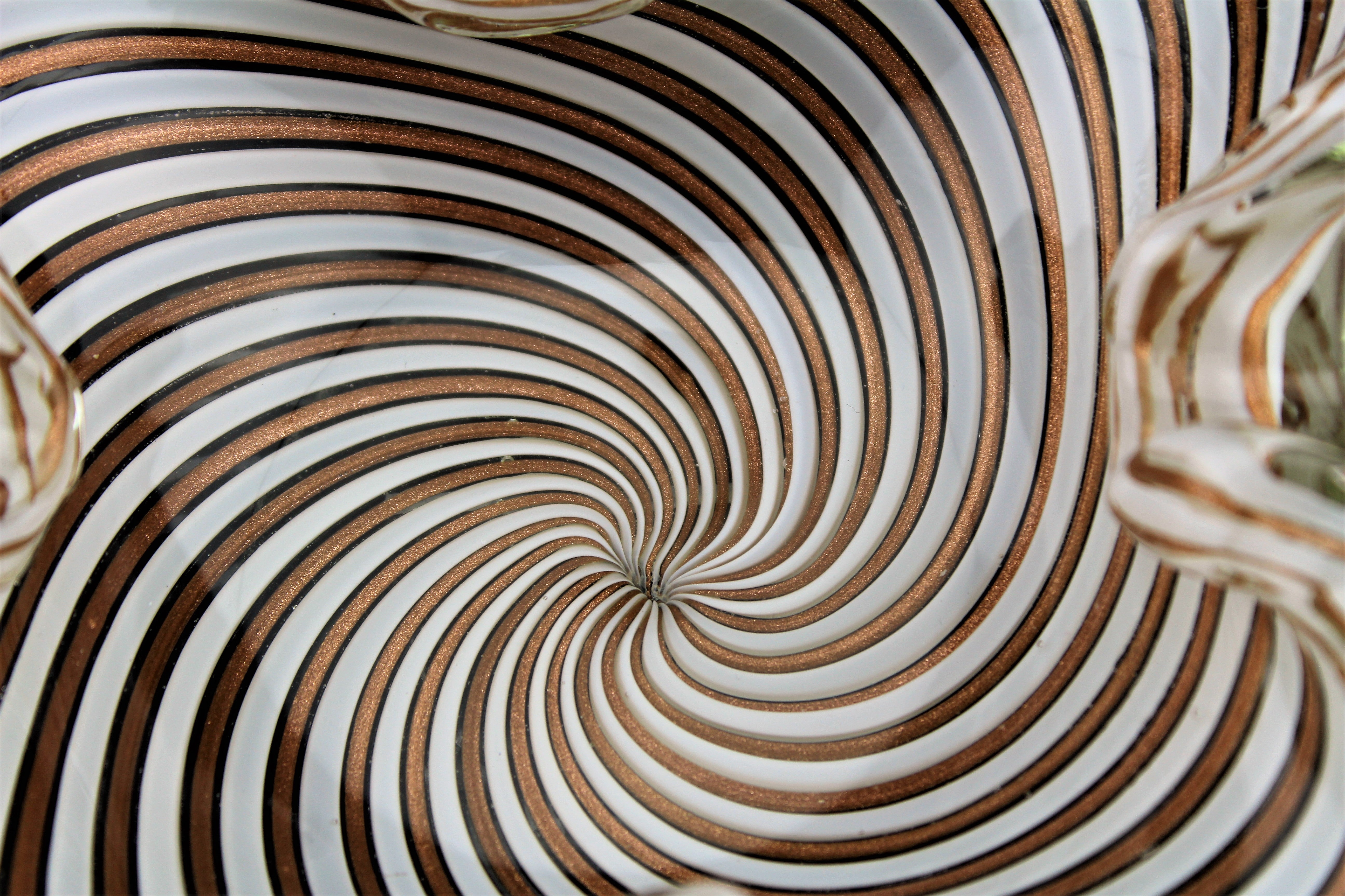 Murano Swirl Art Glass Bowl