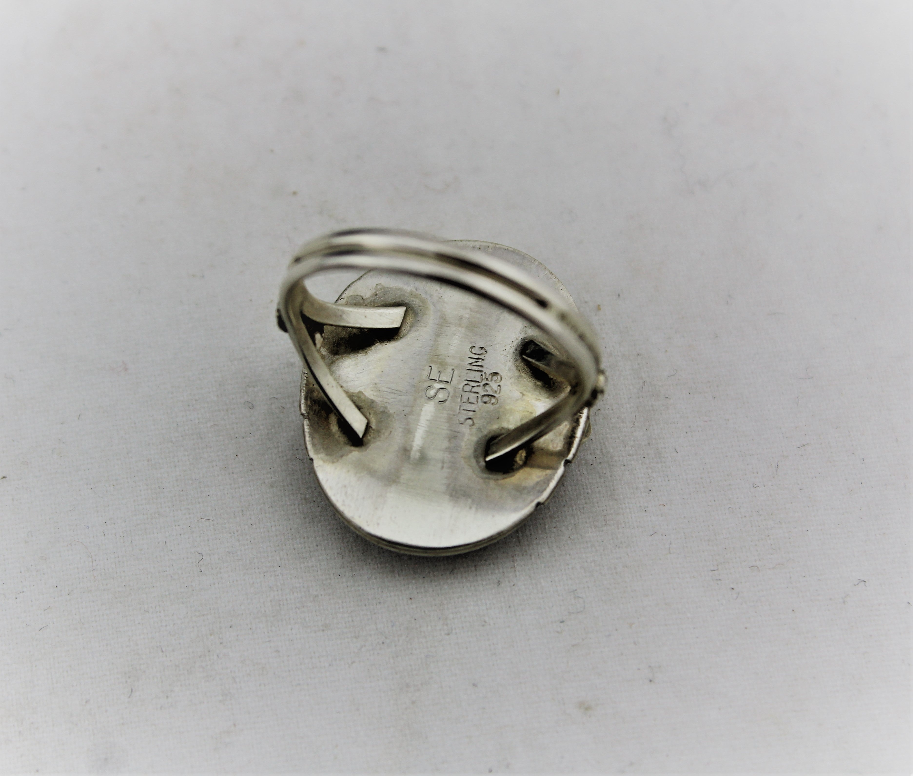 Native American Sterling Silver Bloodstone Ring