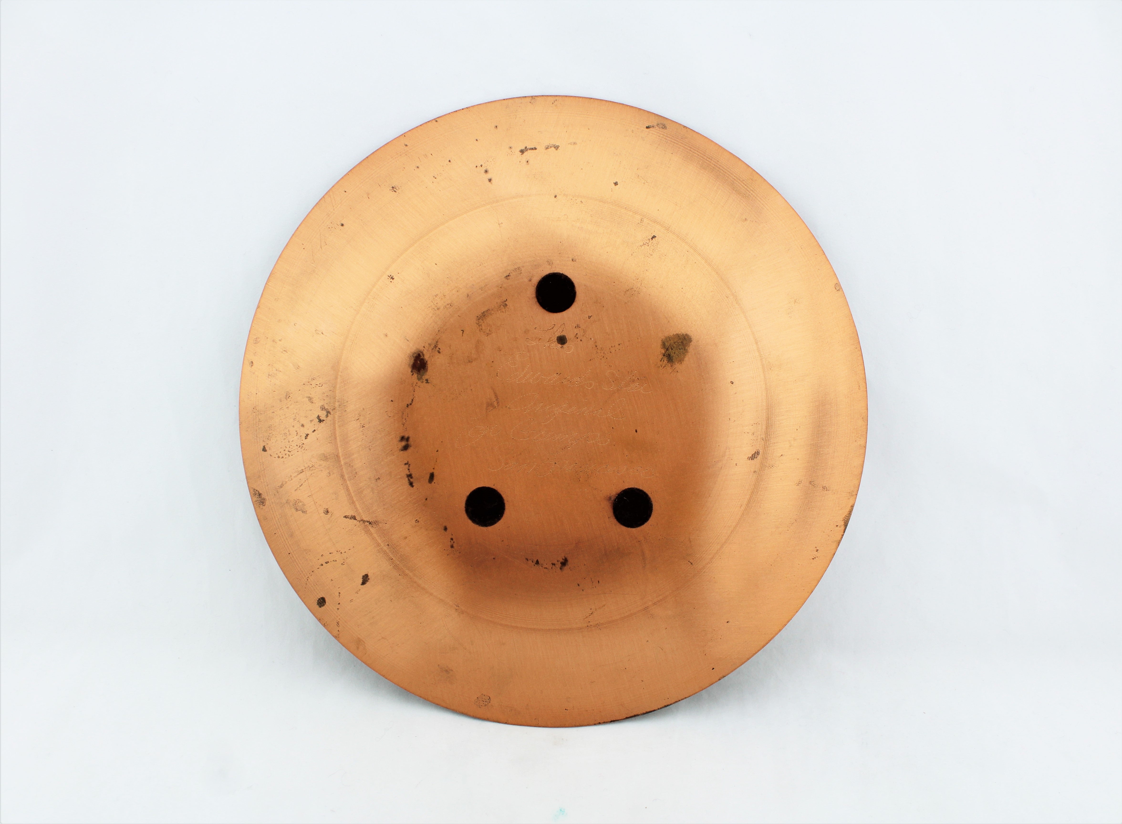 Gump's Enameled Copper Plate