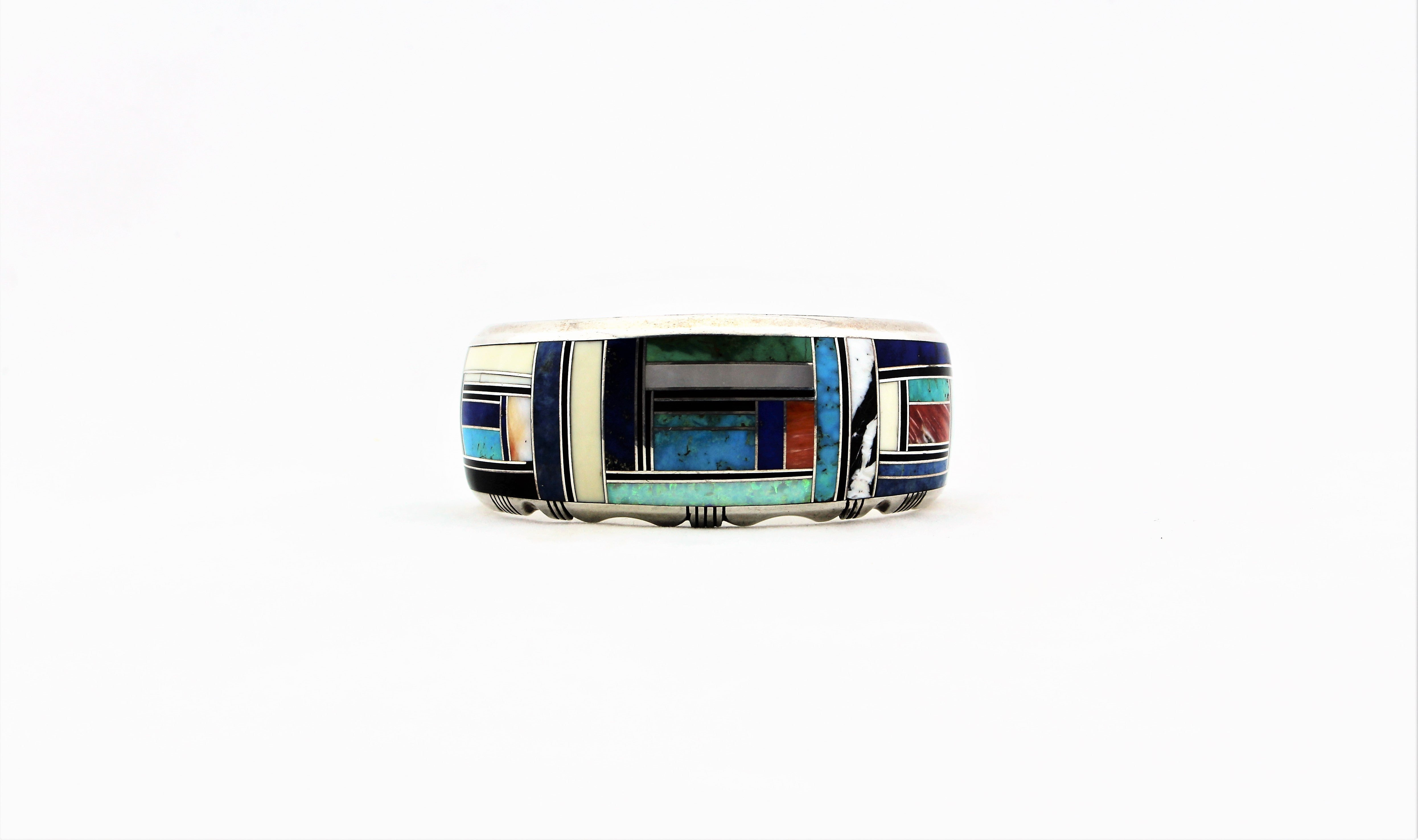 Gilbert Nelson Navajo Inlaid Bracelet