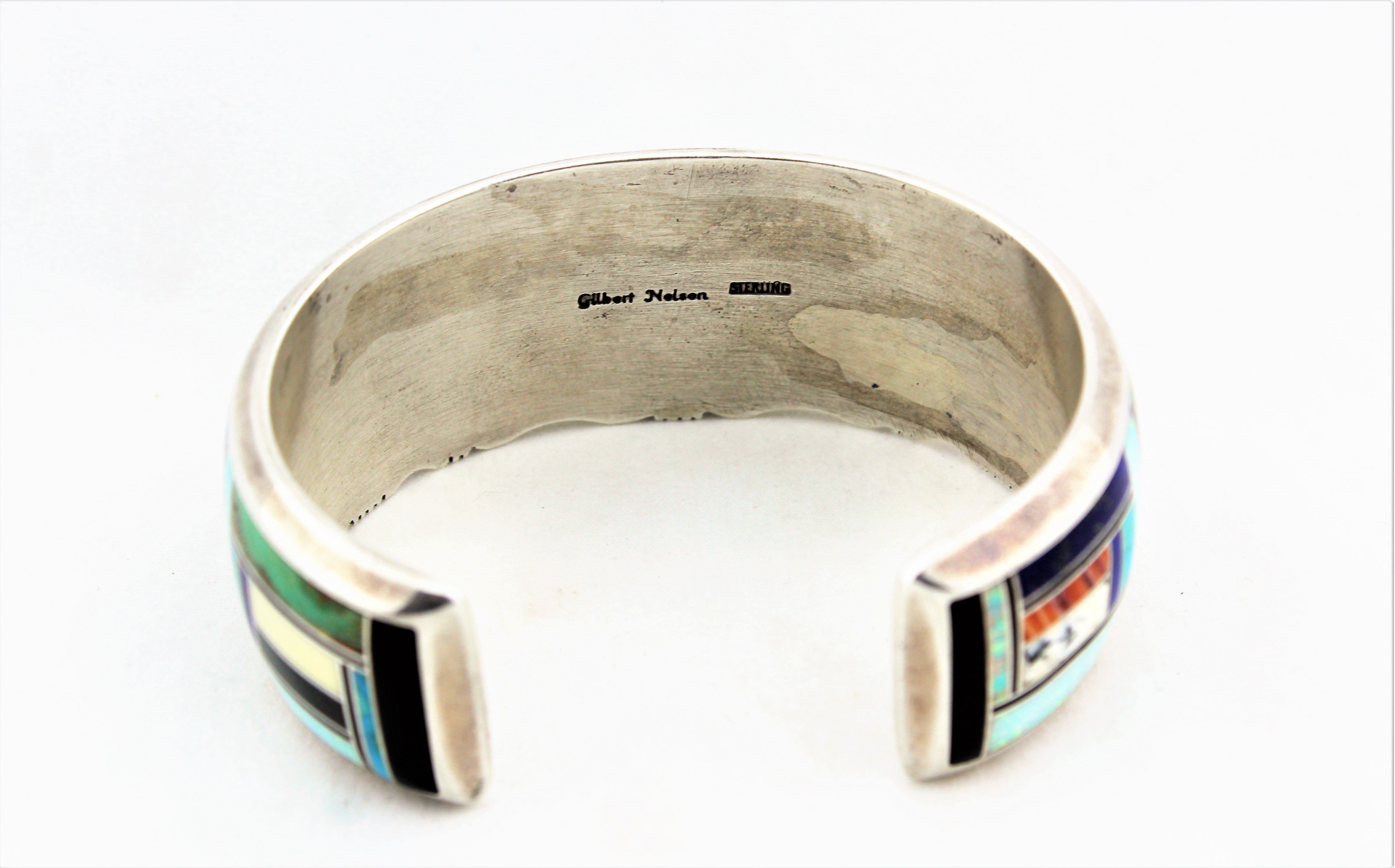 Gilbert Nelson Navajo Inlaid Bracelet