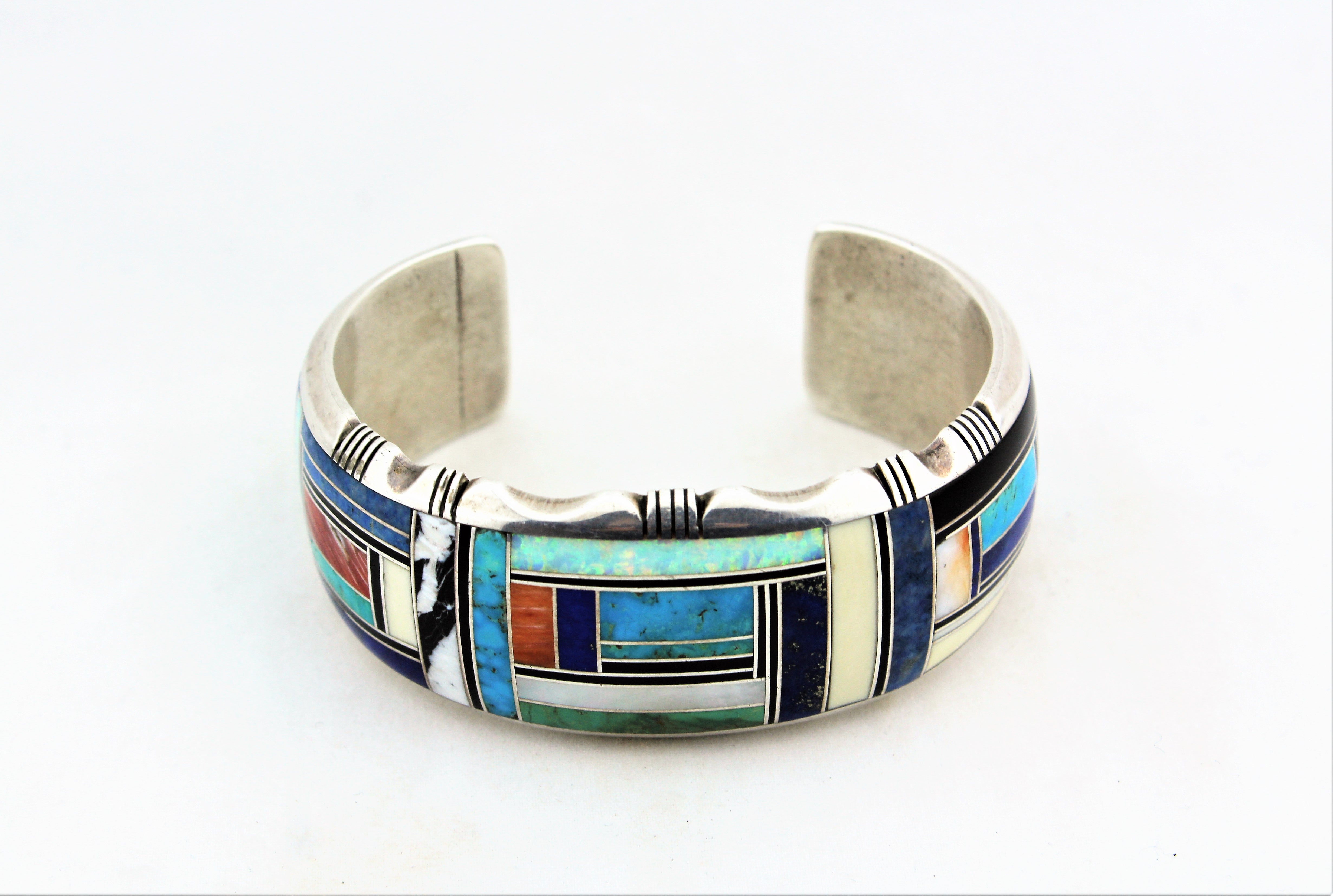 Gilbert Nelson Navajo Inlaid Bracelet