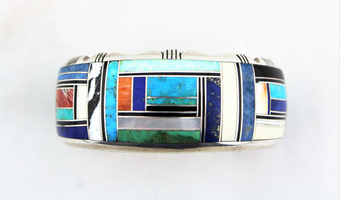 Gilbert Nelson Navajo Inlaid Bracelet