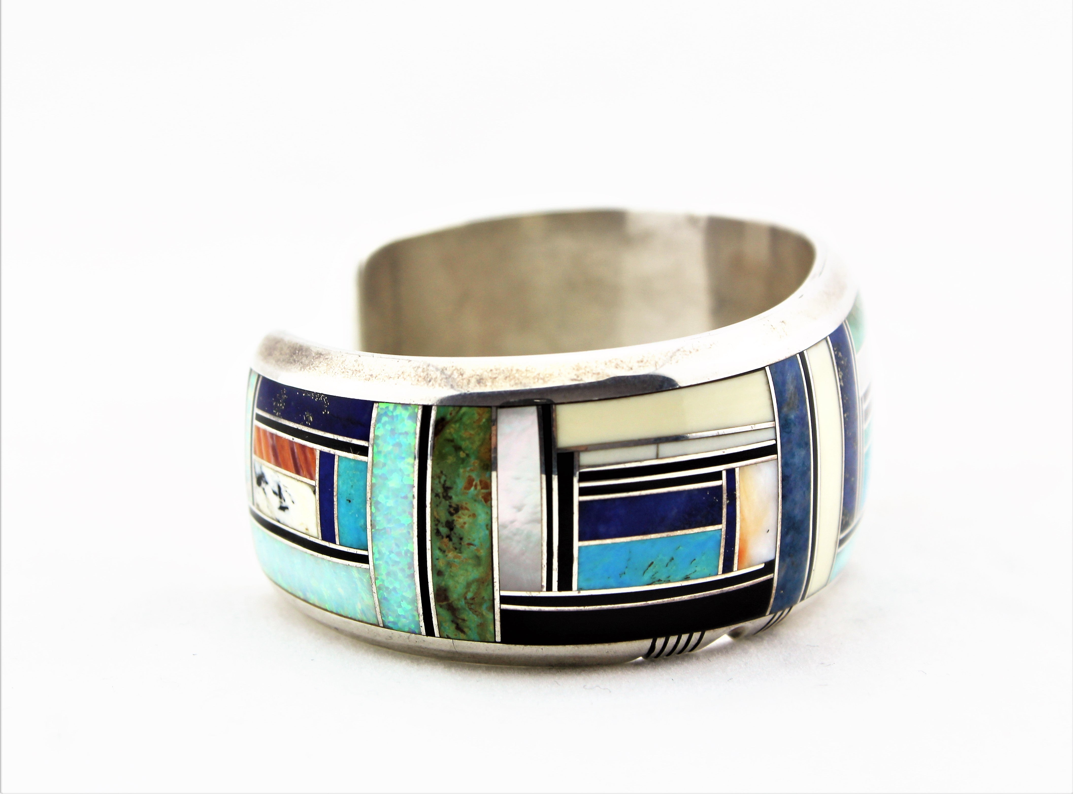 Gilbert Nelson Navajo Inlaid Bracelet