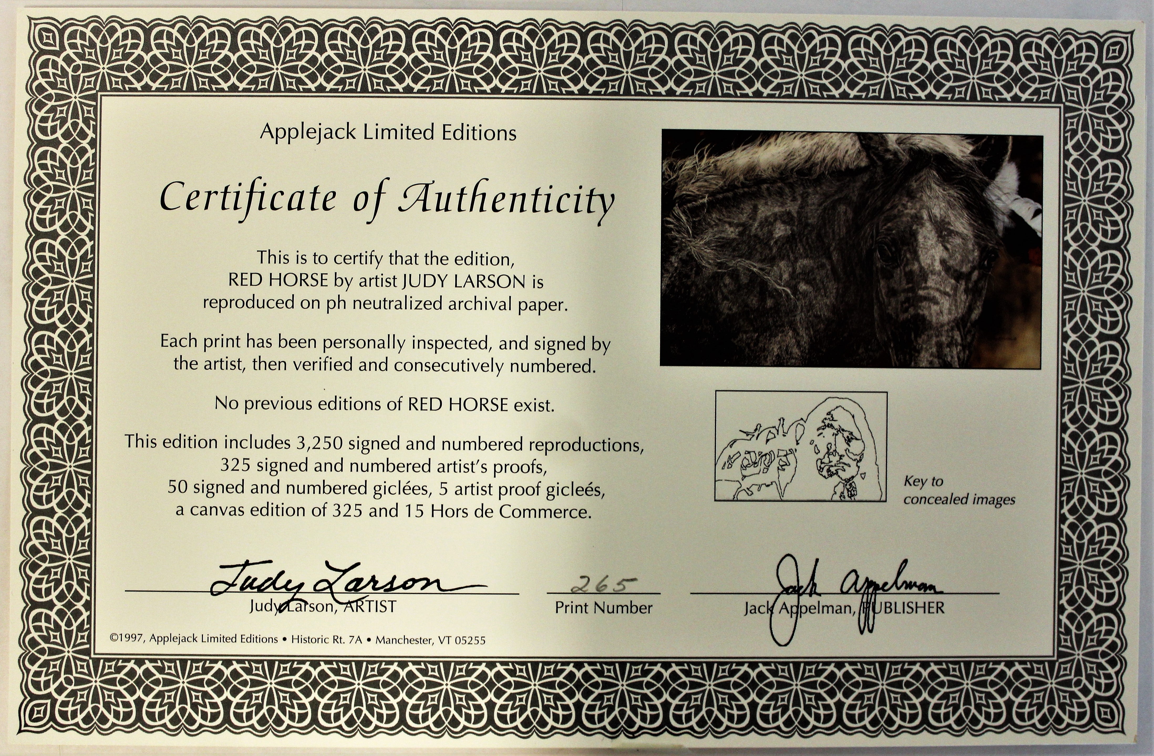Red Horse Ltd. Ed Print by Judy Larson