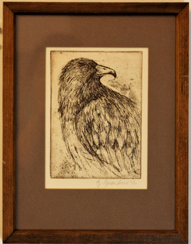 Eagle Etching by Donna Guardino