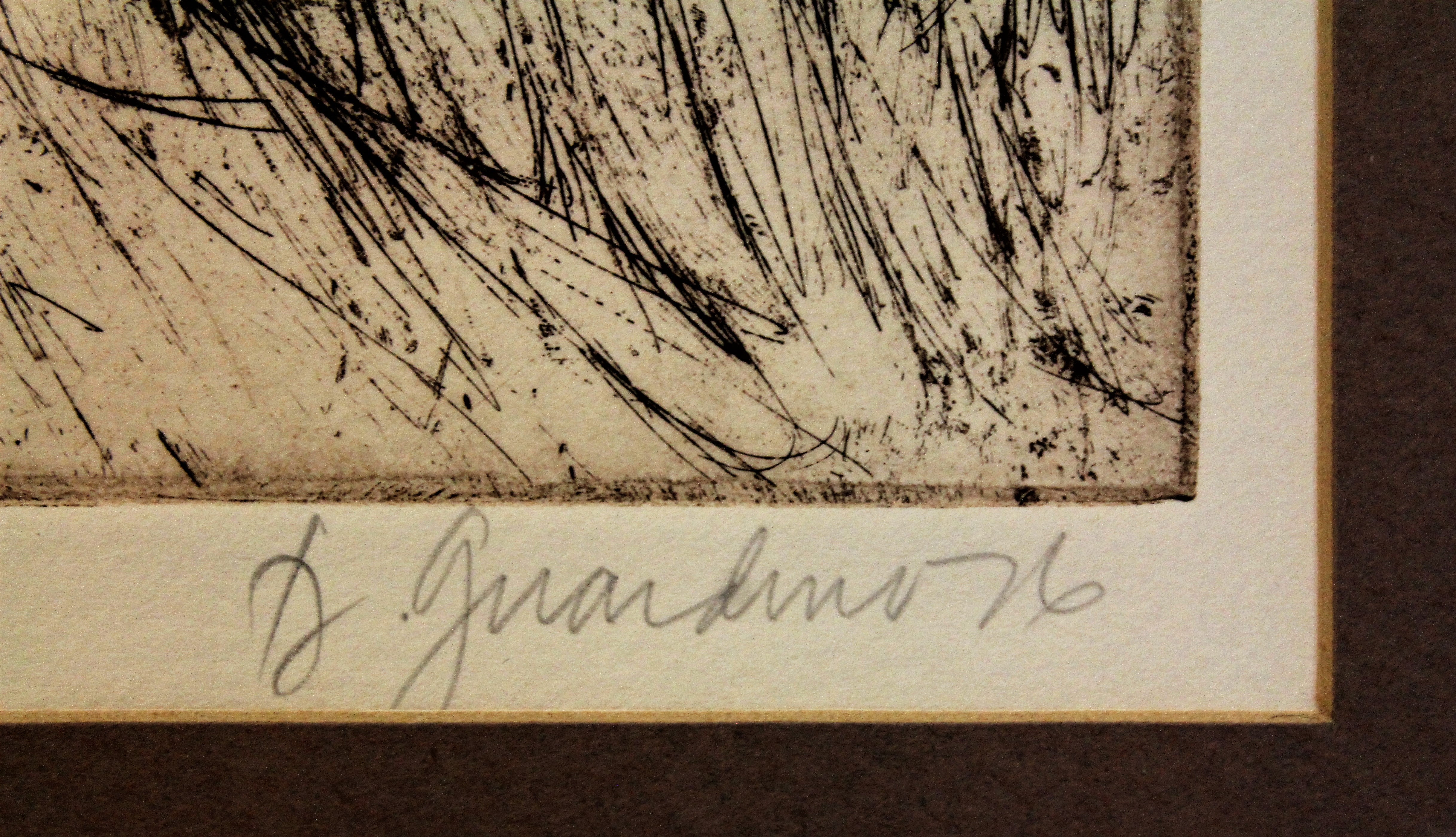 Eagle Etching by Donna Guardino