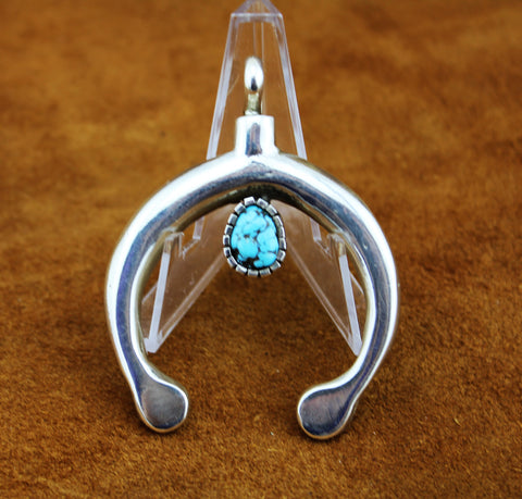 Merlin James Bisbee Turquoise Naja Pendant