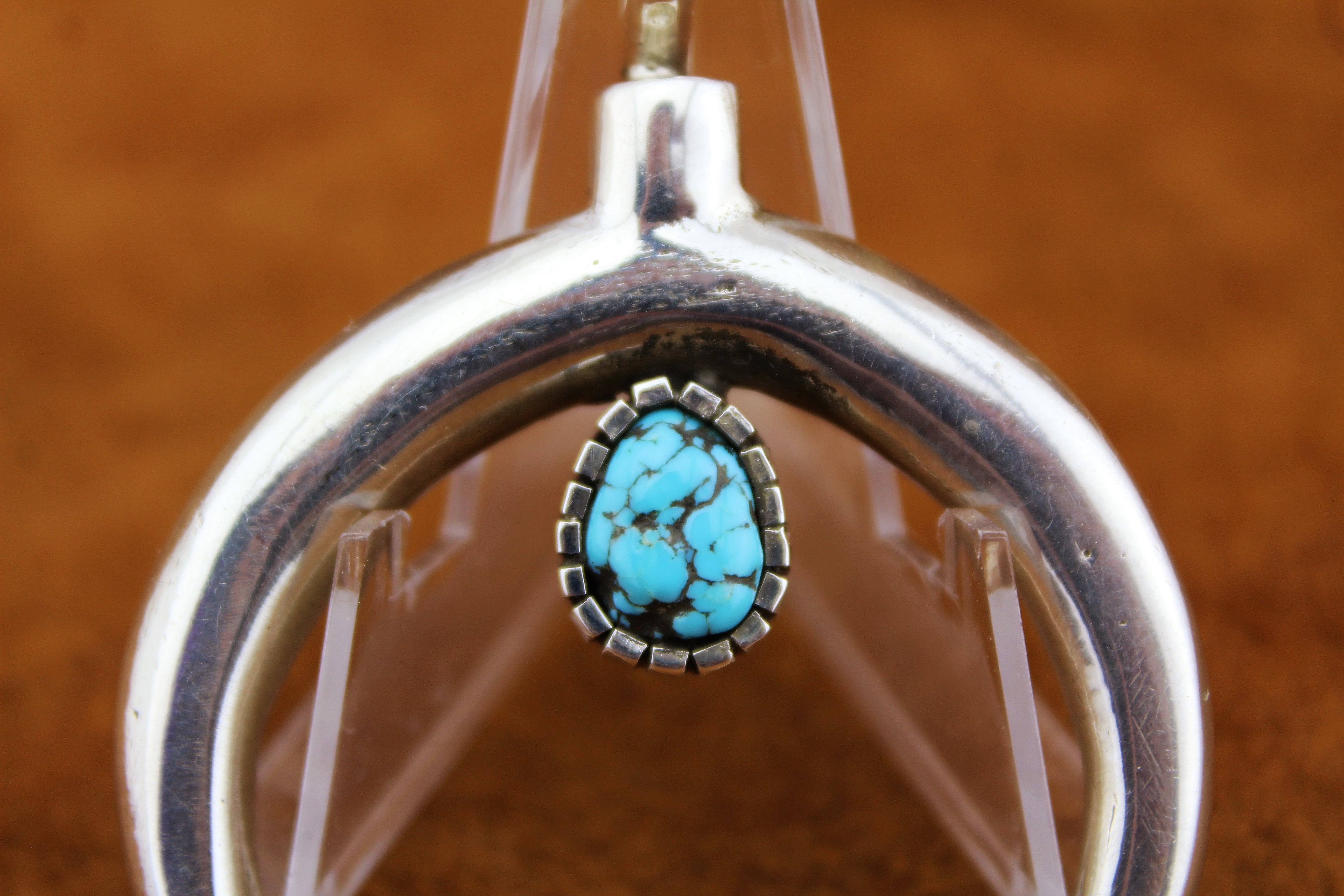Merlin James Bisbee Turquoise Naja Pendant