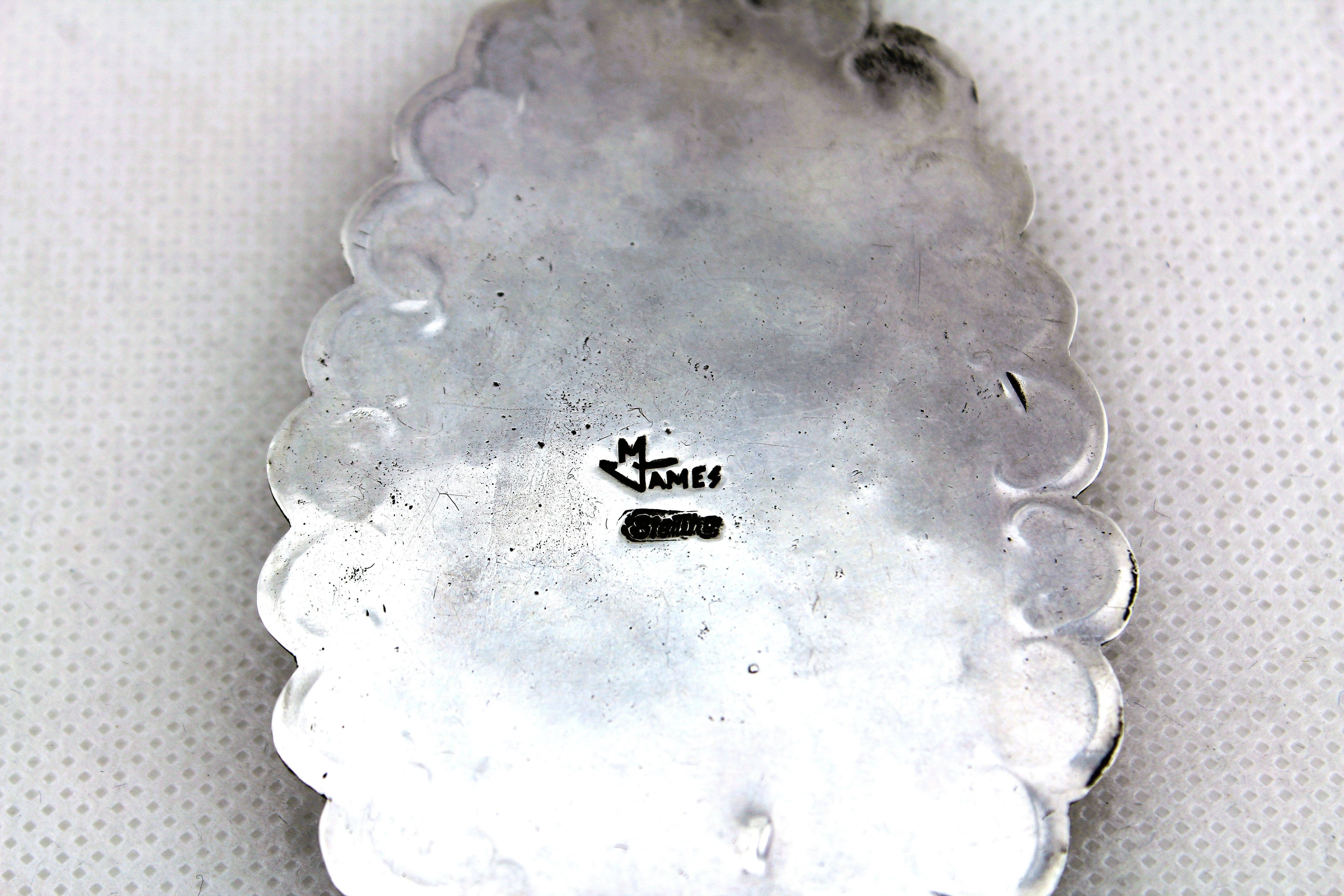 Merlin James Sterling Turquoise Pendant
