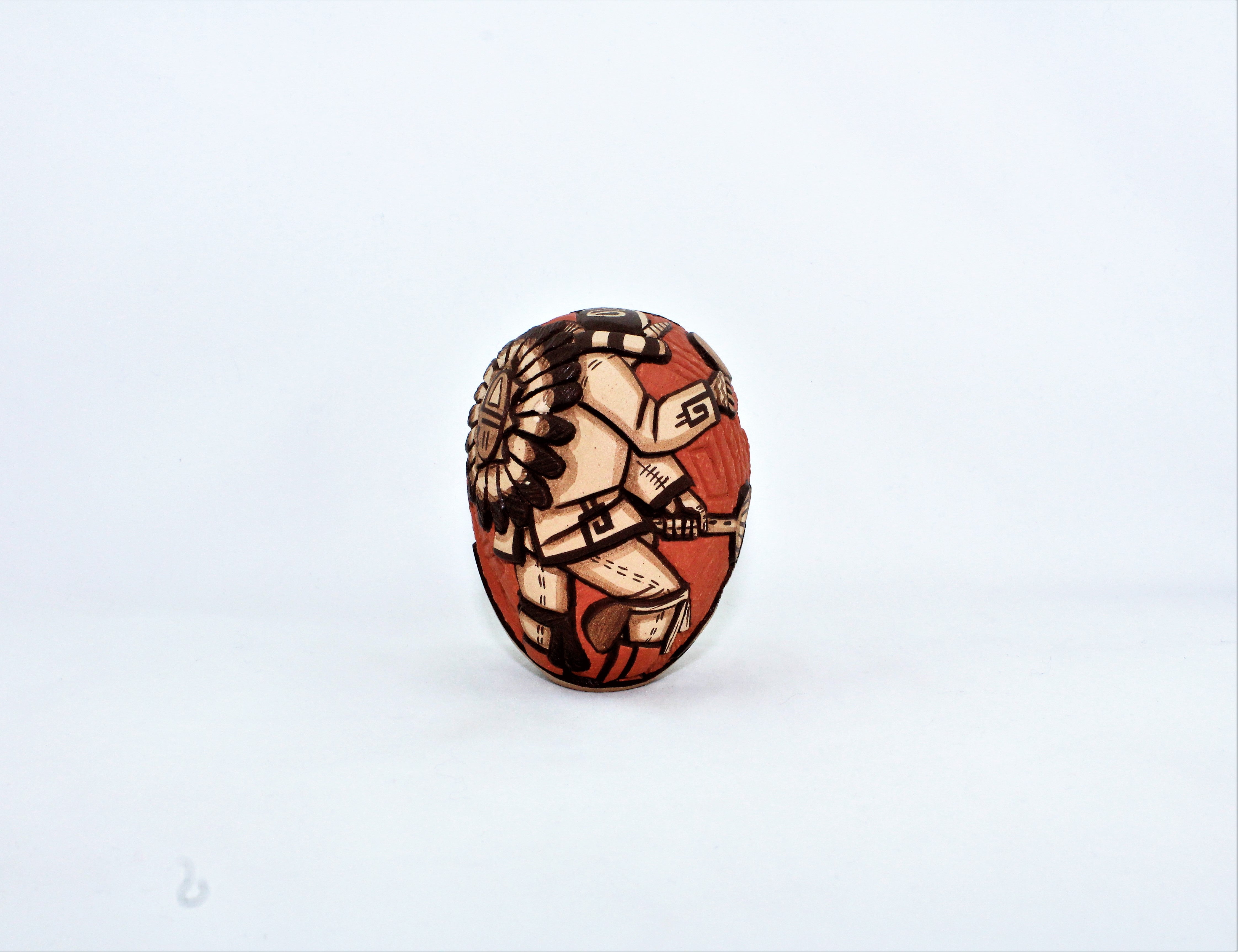 Marty Naha and Elvira Nampeyo Carved Redware Pottery