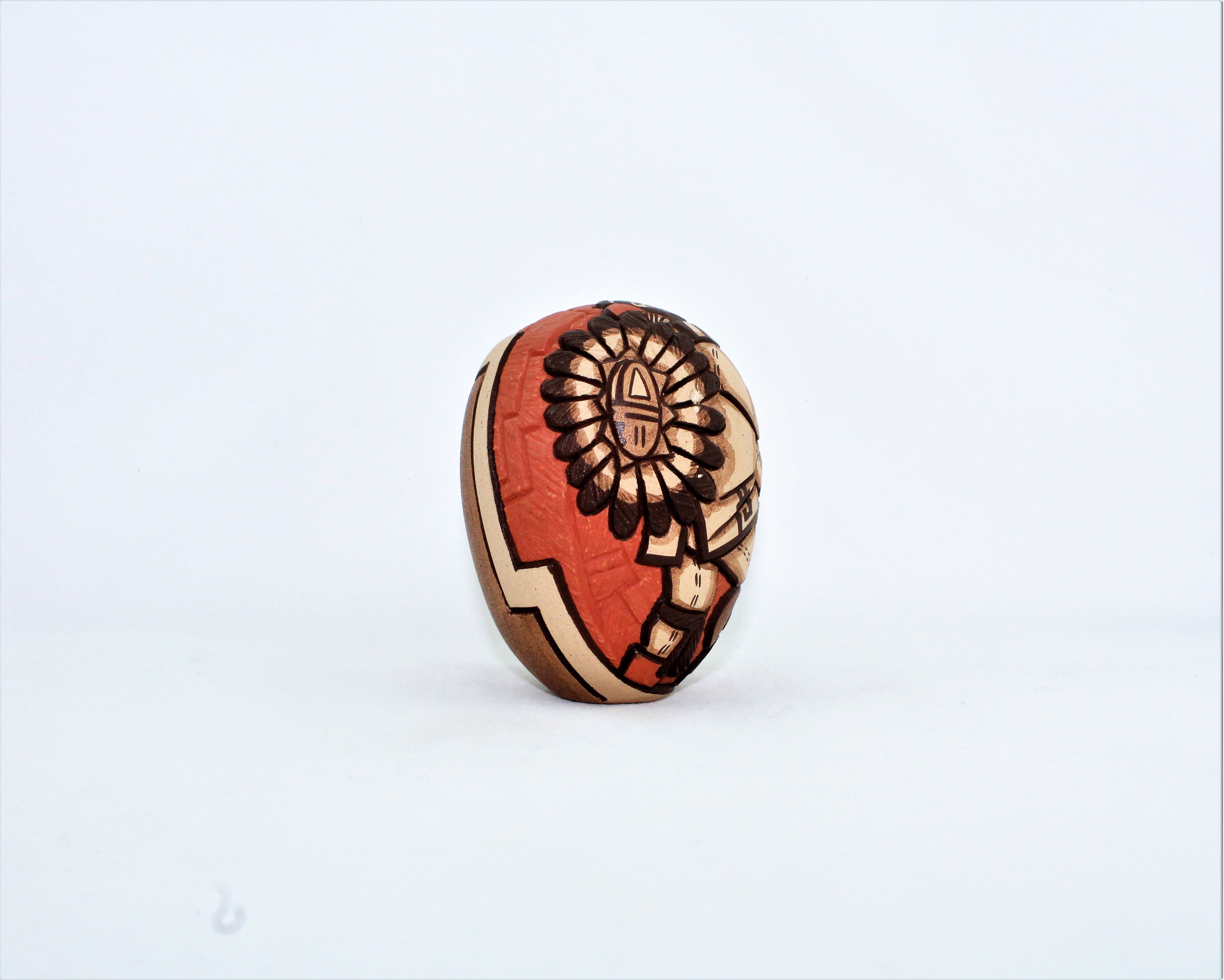 Marty Naha and Elvira Nampeyo Carved Redware Pottery