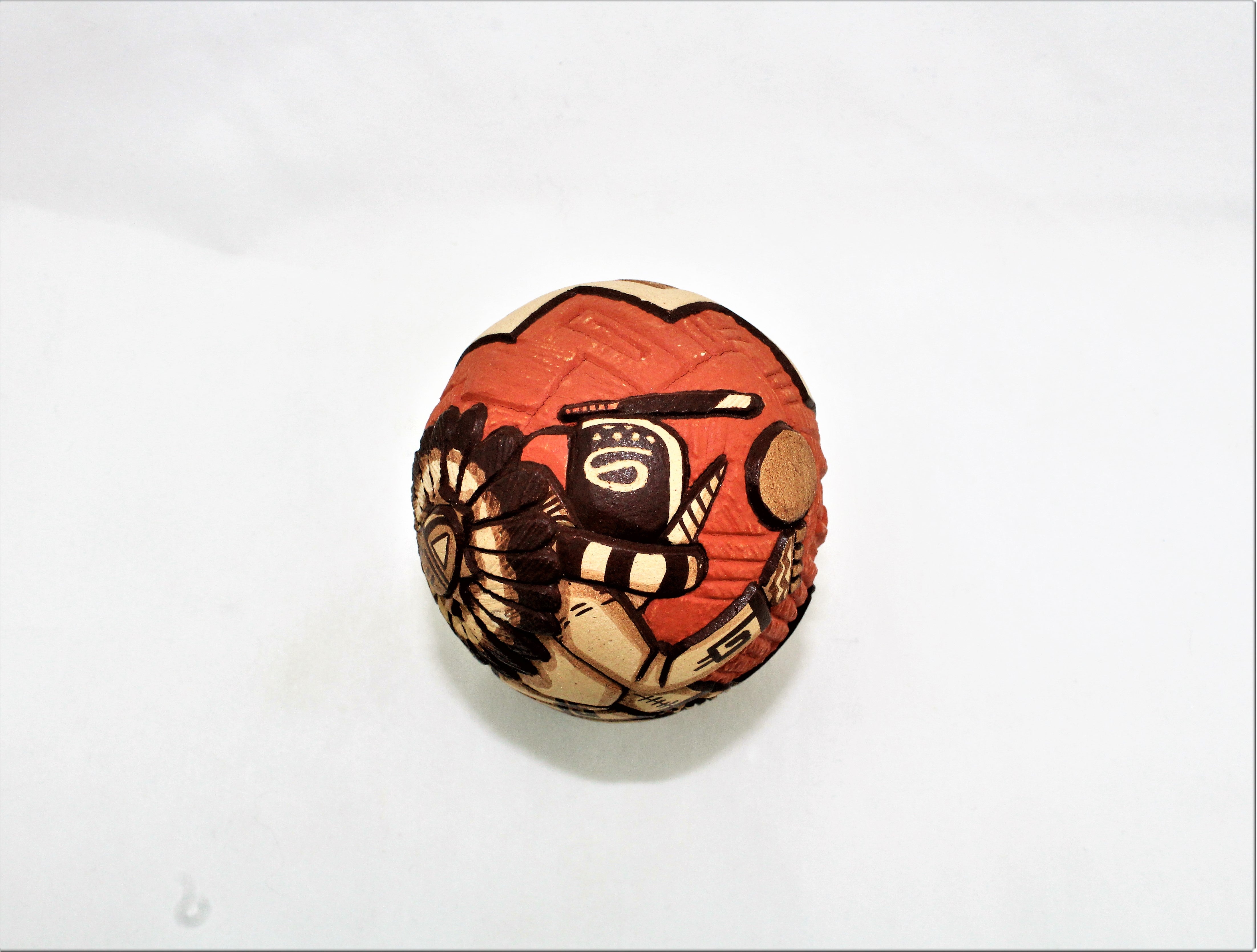 Marty Naha and Elvira Nampeyo Carved Redware Pottery