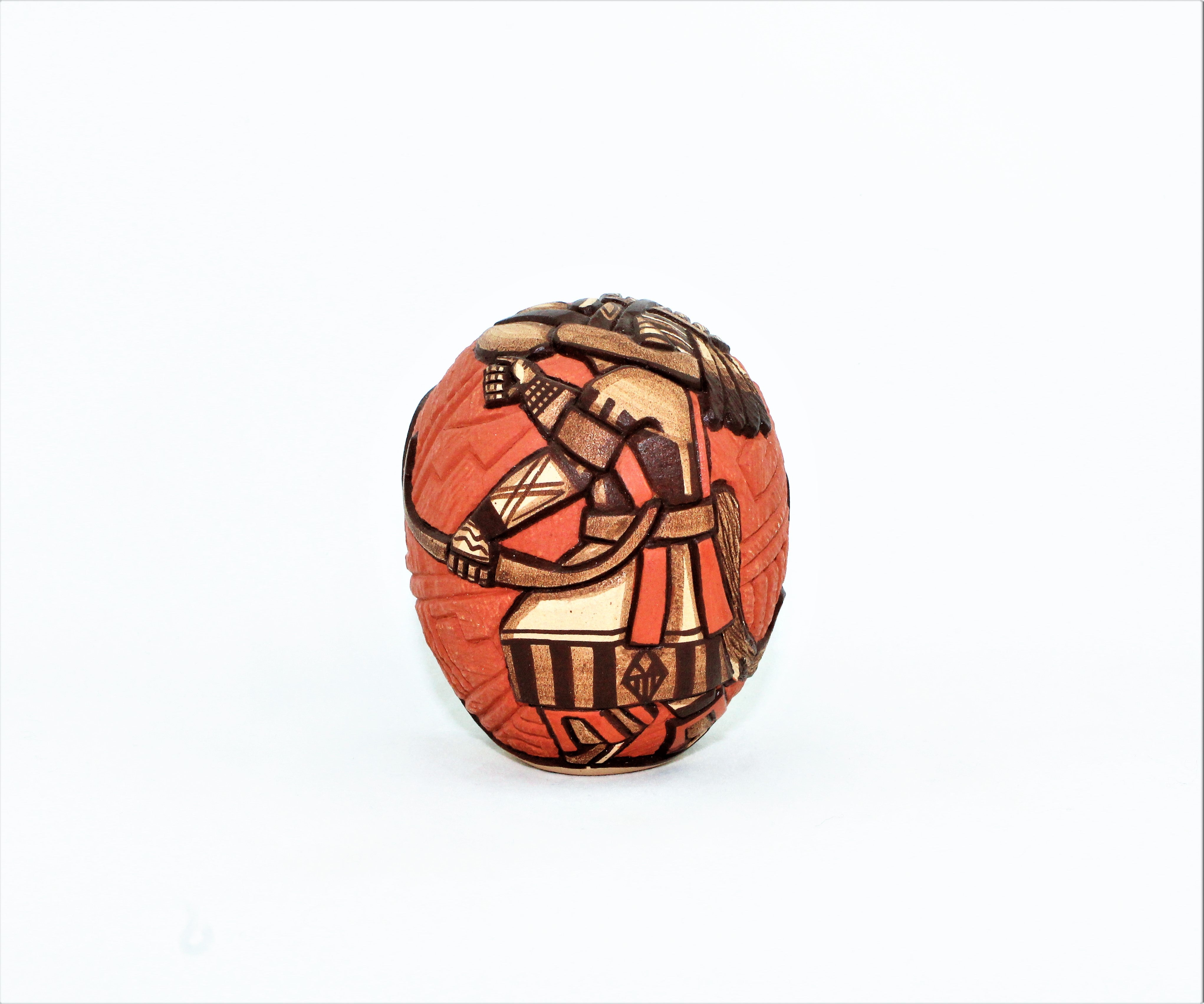 Maryy Naha and Elvira Nampeyo Carved Redware Pottery