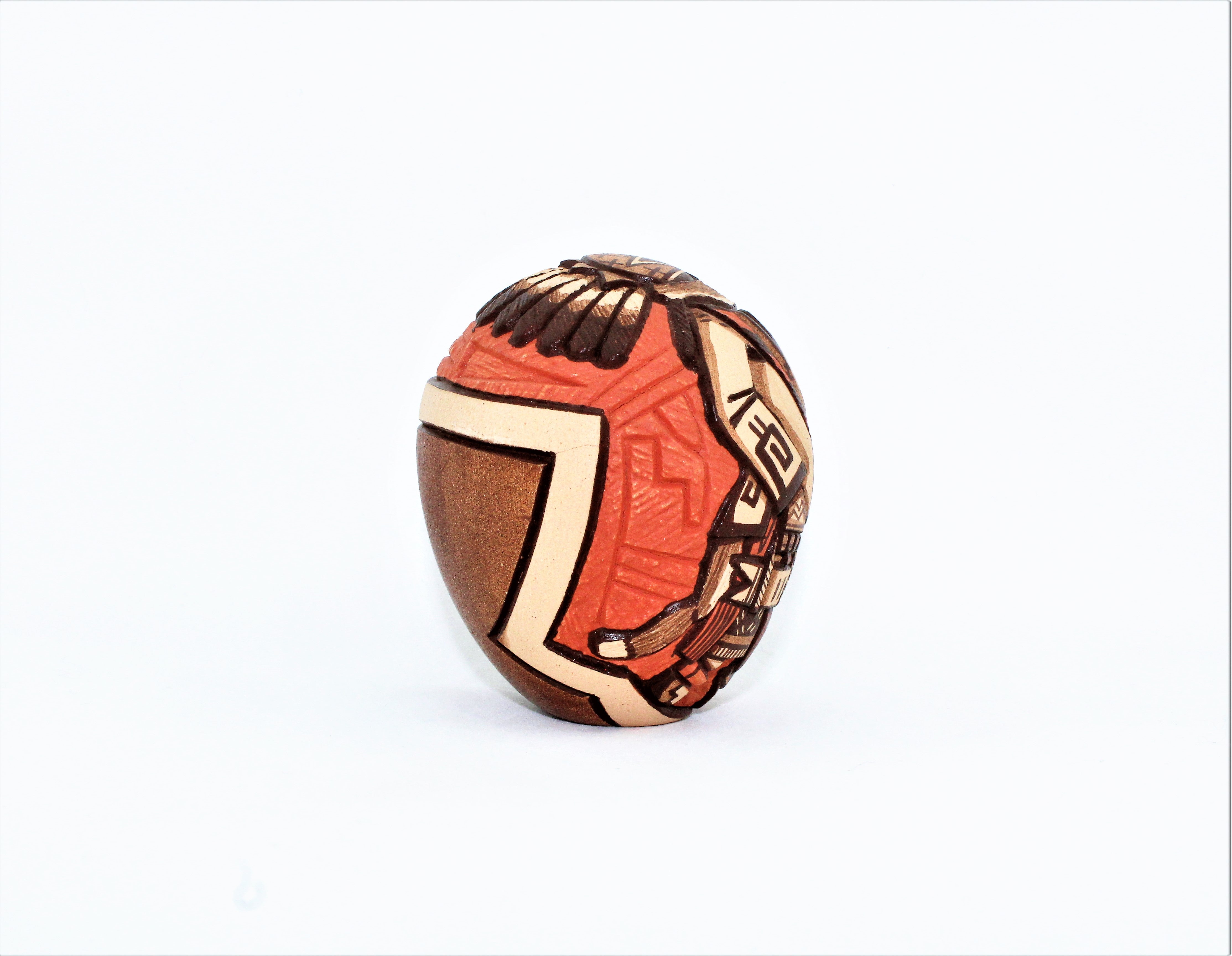 Marty Naha and Elvira Nampeyo Carved Redware Pottery