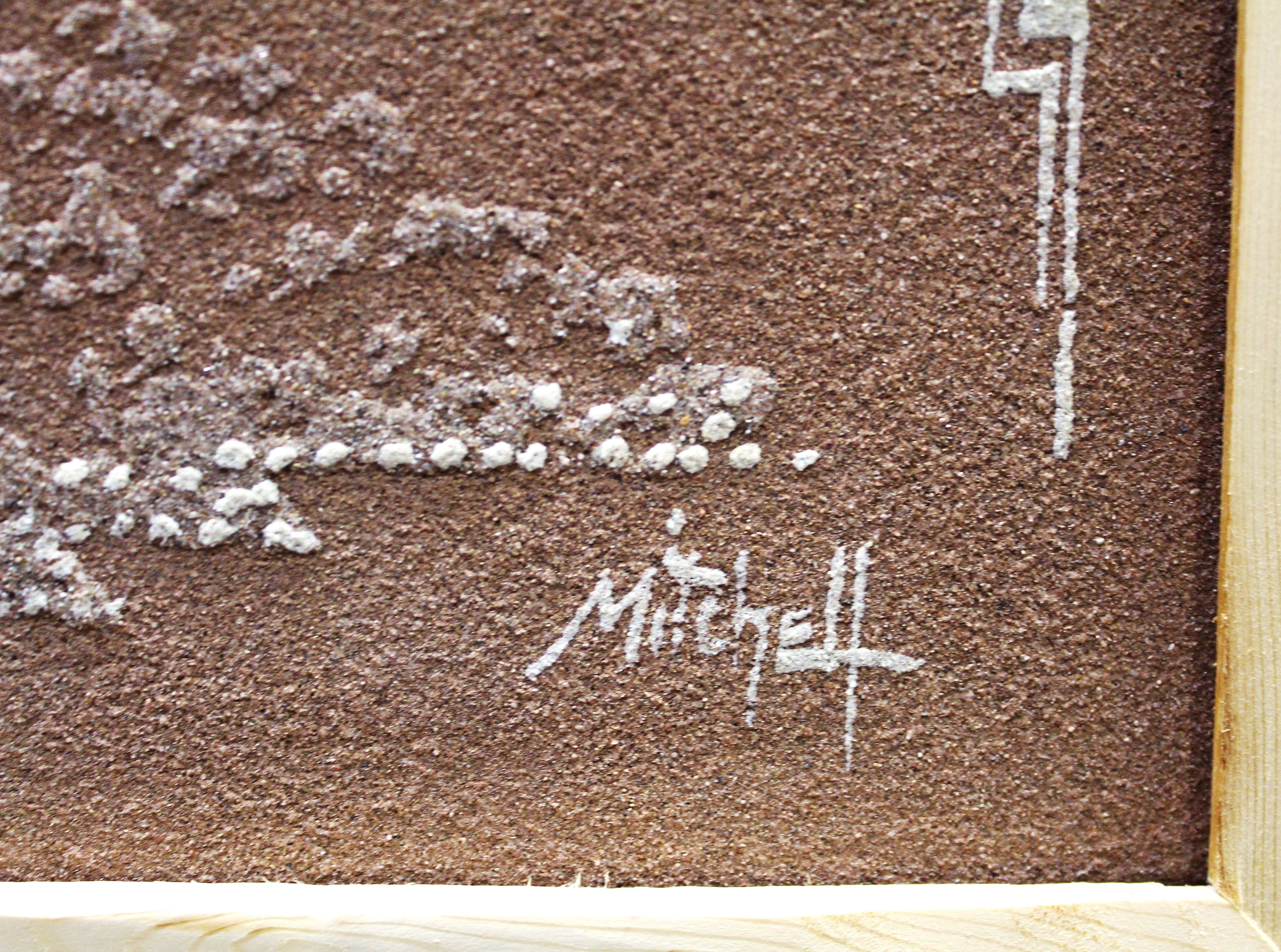 Ben Mitchell Sand Painting with Basket