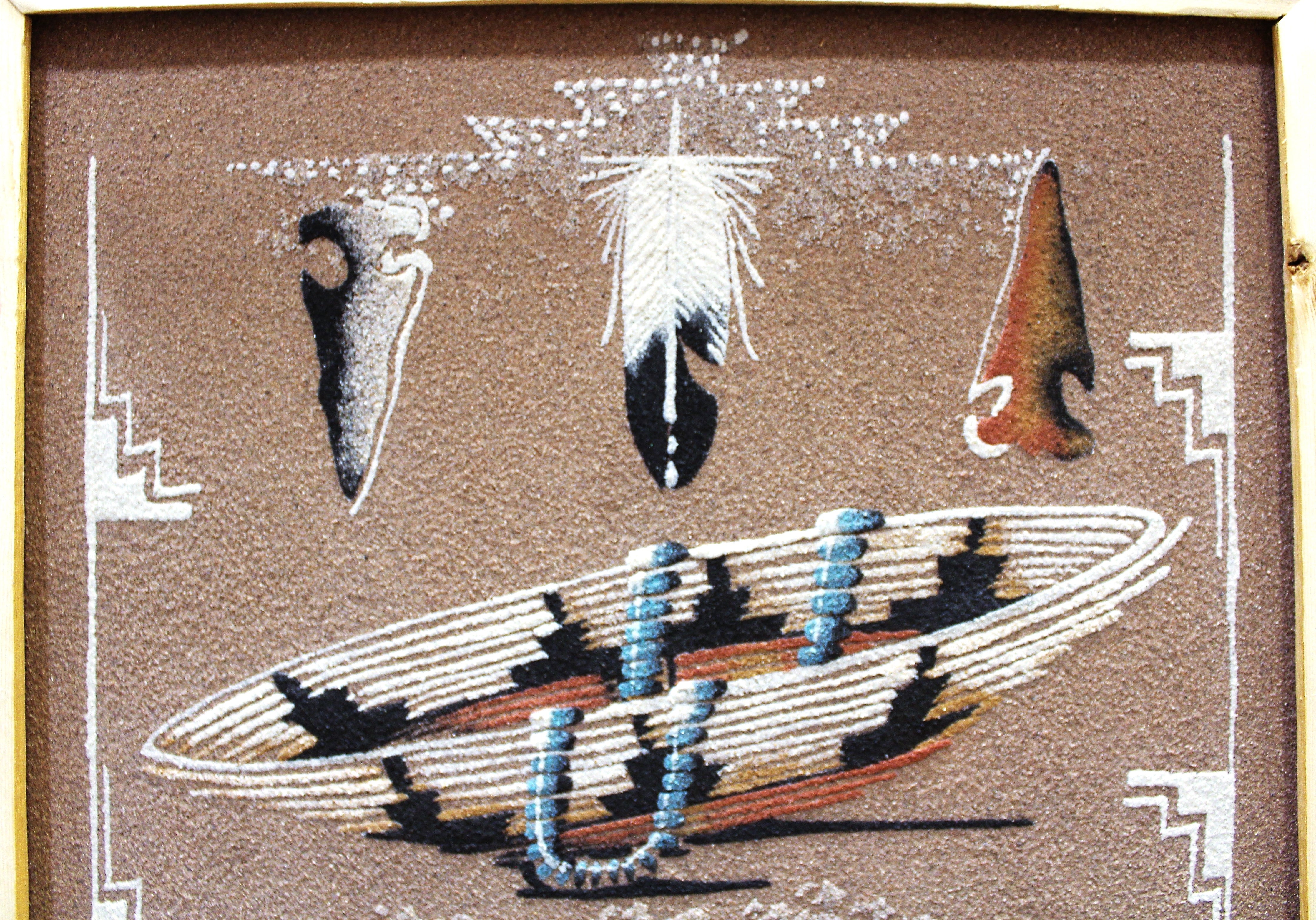 Ben Mitchell Sand Painting with Basket