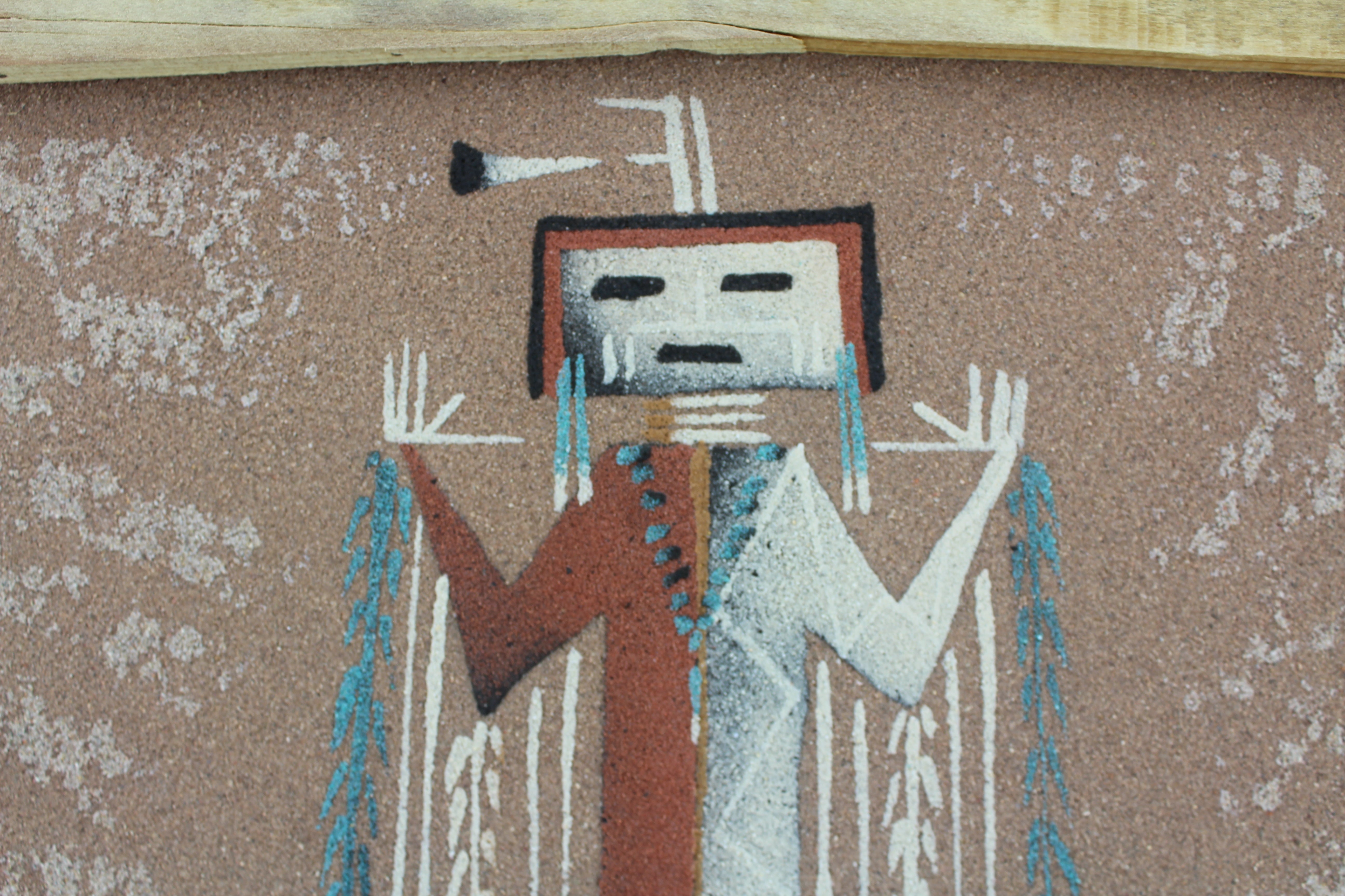 Ben Mitchell Sandpainting of a Yei-Bi-Chei Figure