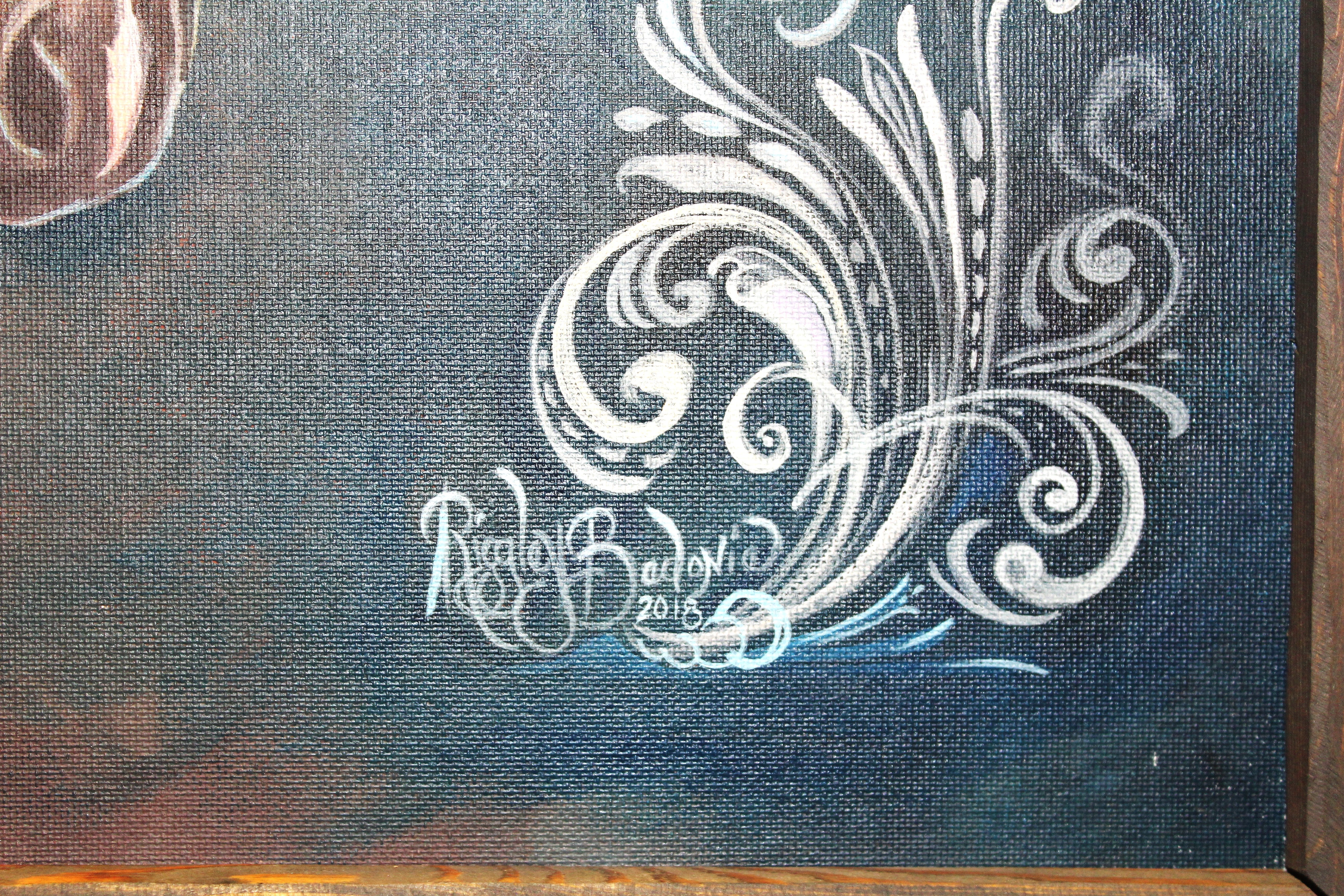 Ridgley Bedonie Blue Horse Painting