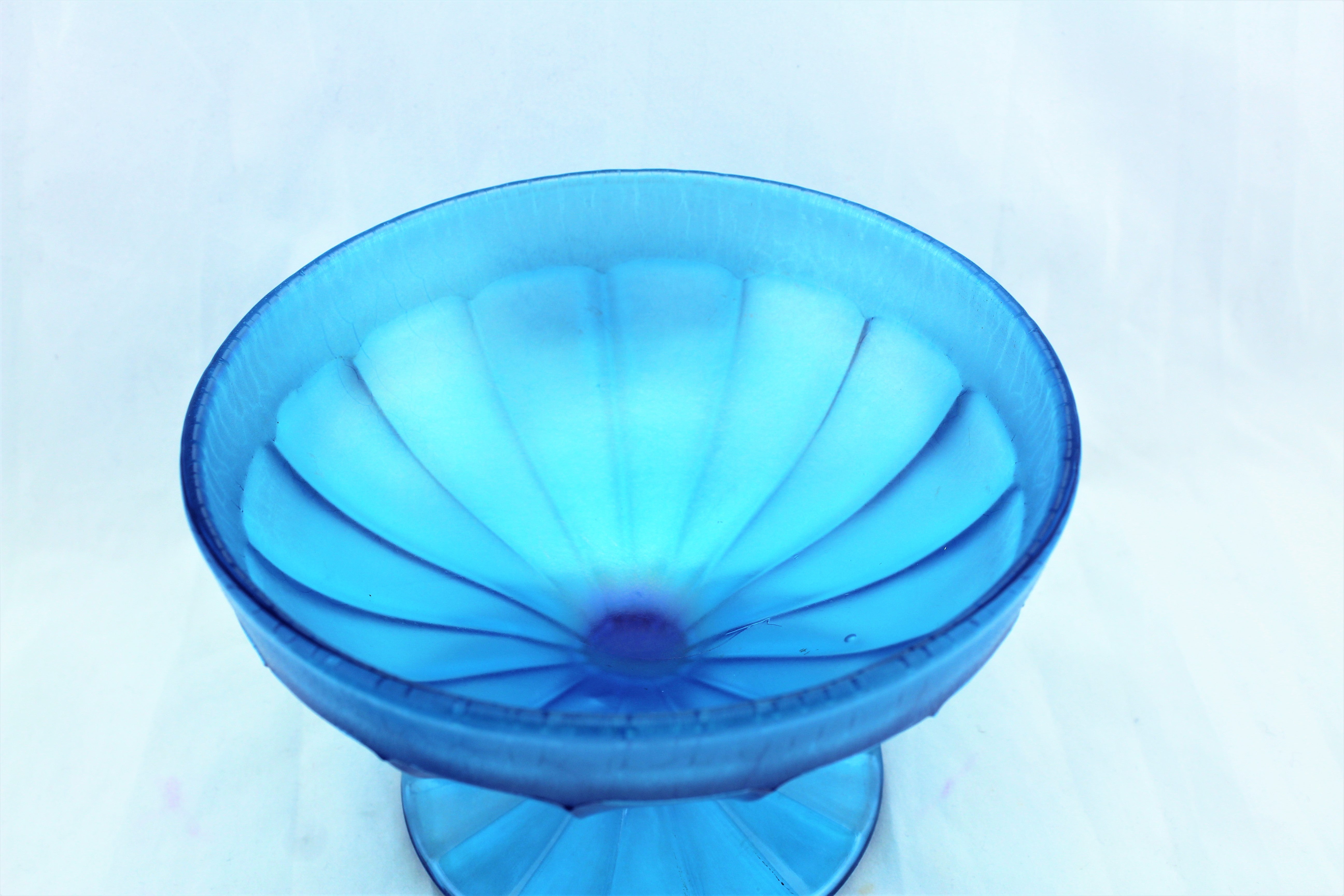 Vintage Covered Stretch Glass Candy Dish