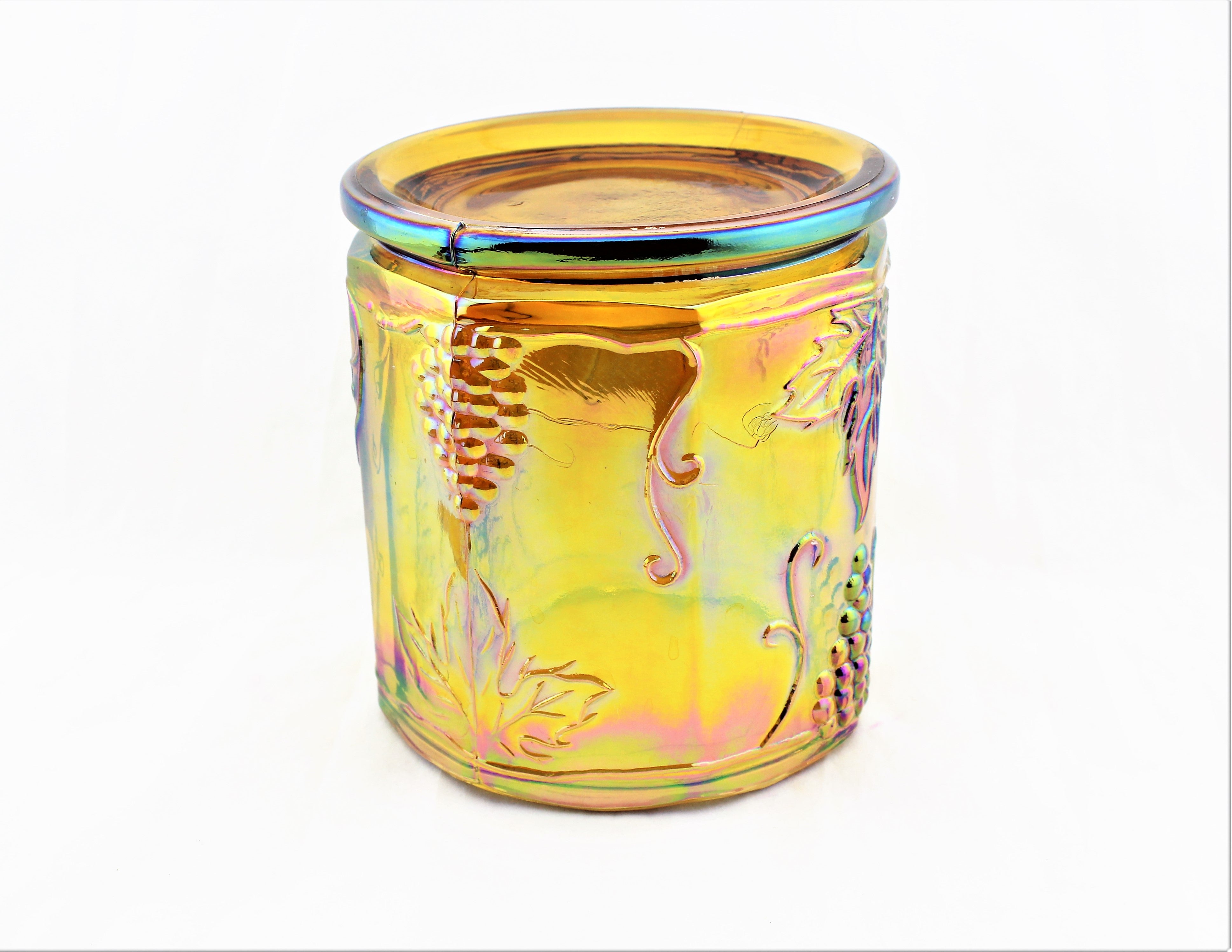 Indiana Glass Harvest Grape Biscuit Jar