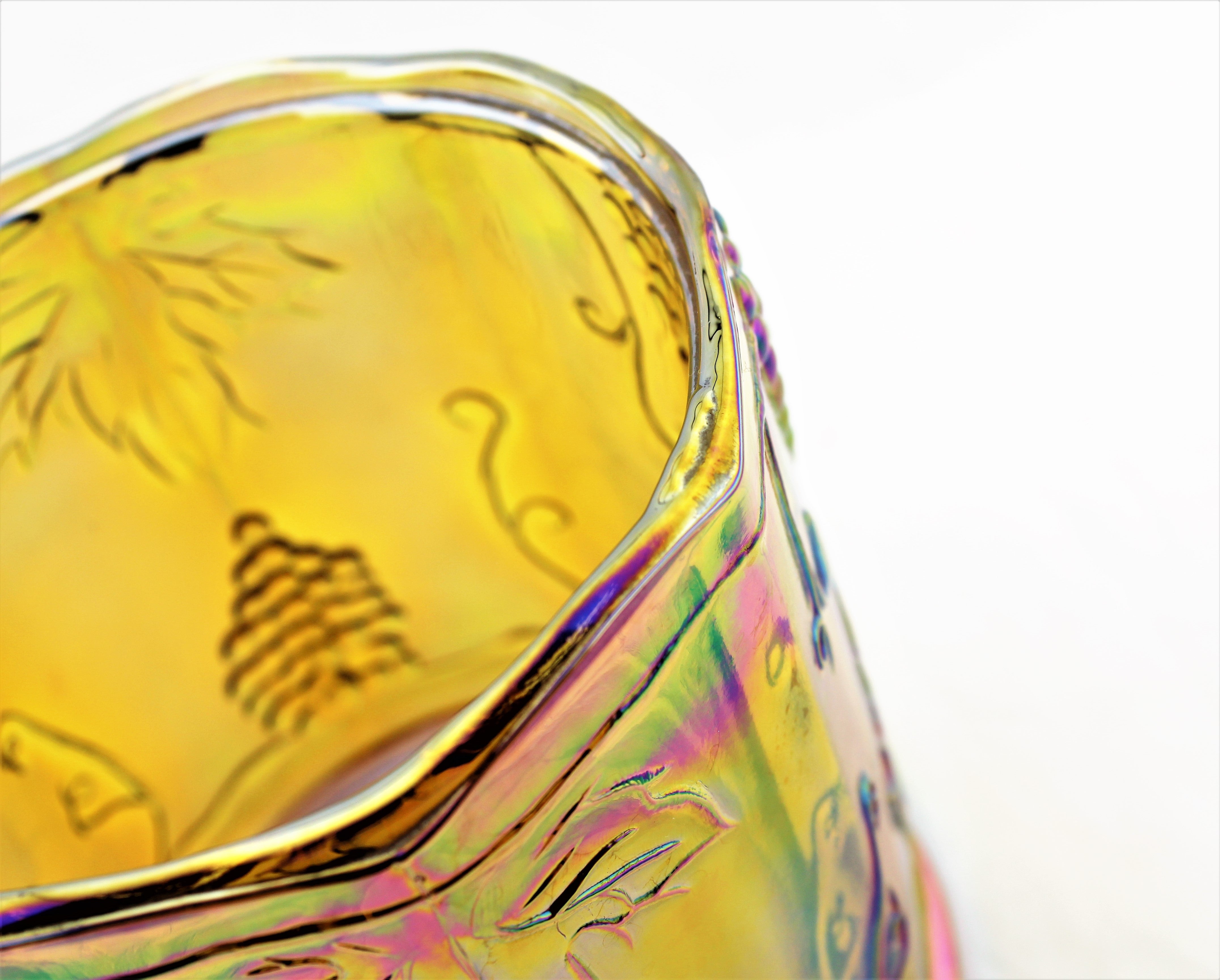 Indiana Glass Harvest Grape Biscuit Jar
