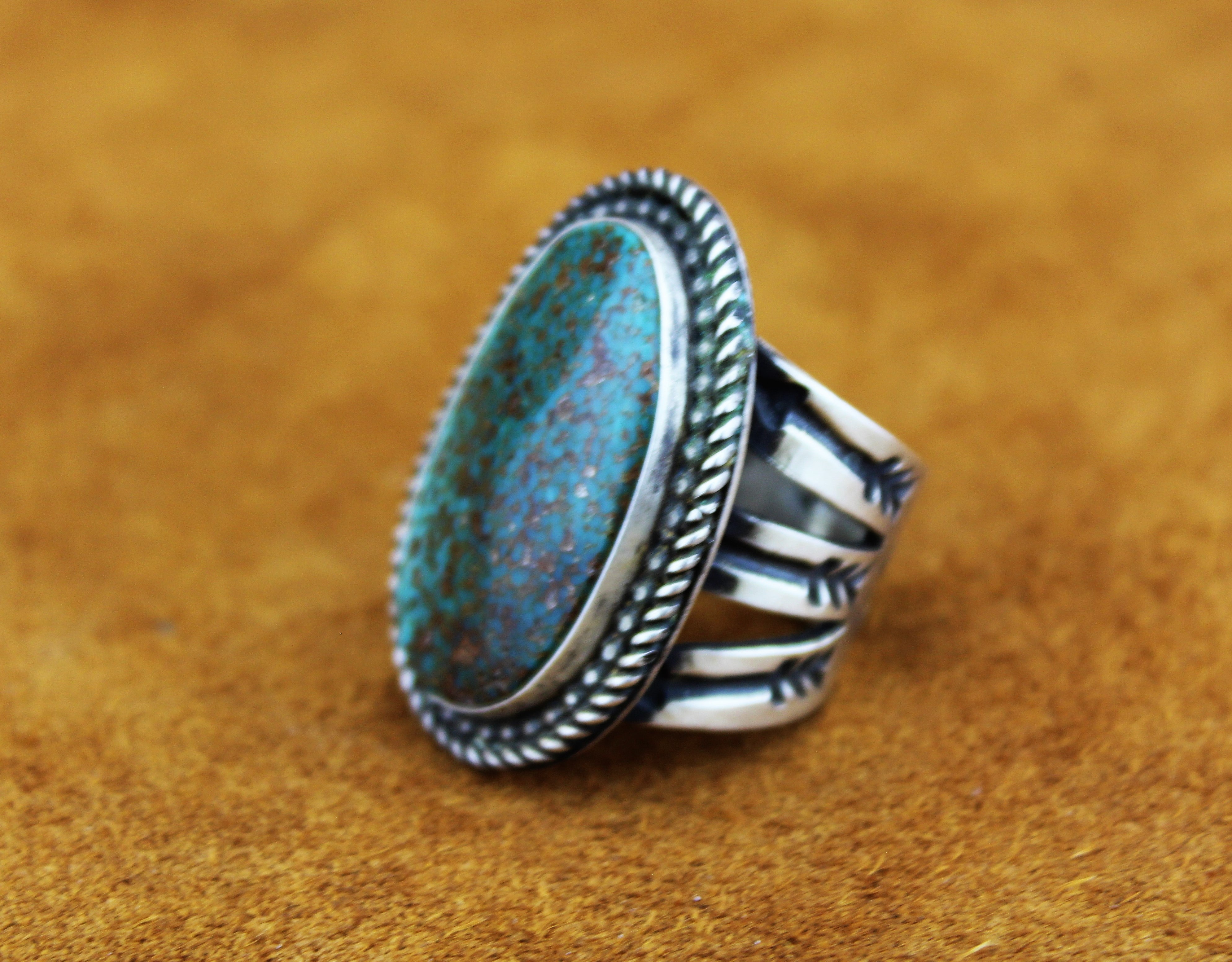 Tommy Jackson Sterling Turquoise Ring