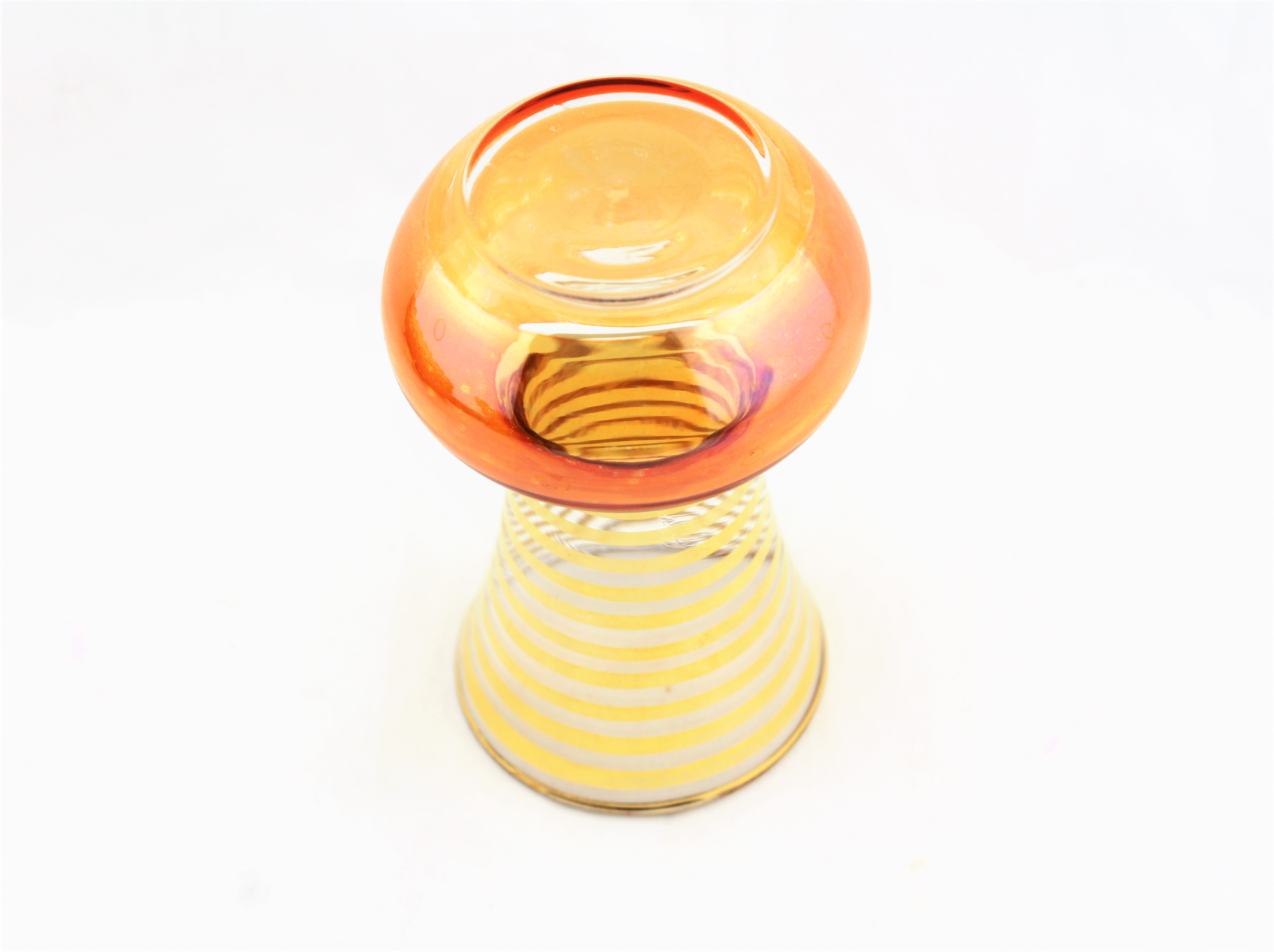 Carnival Glass Bud Vase